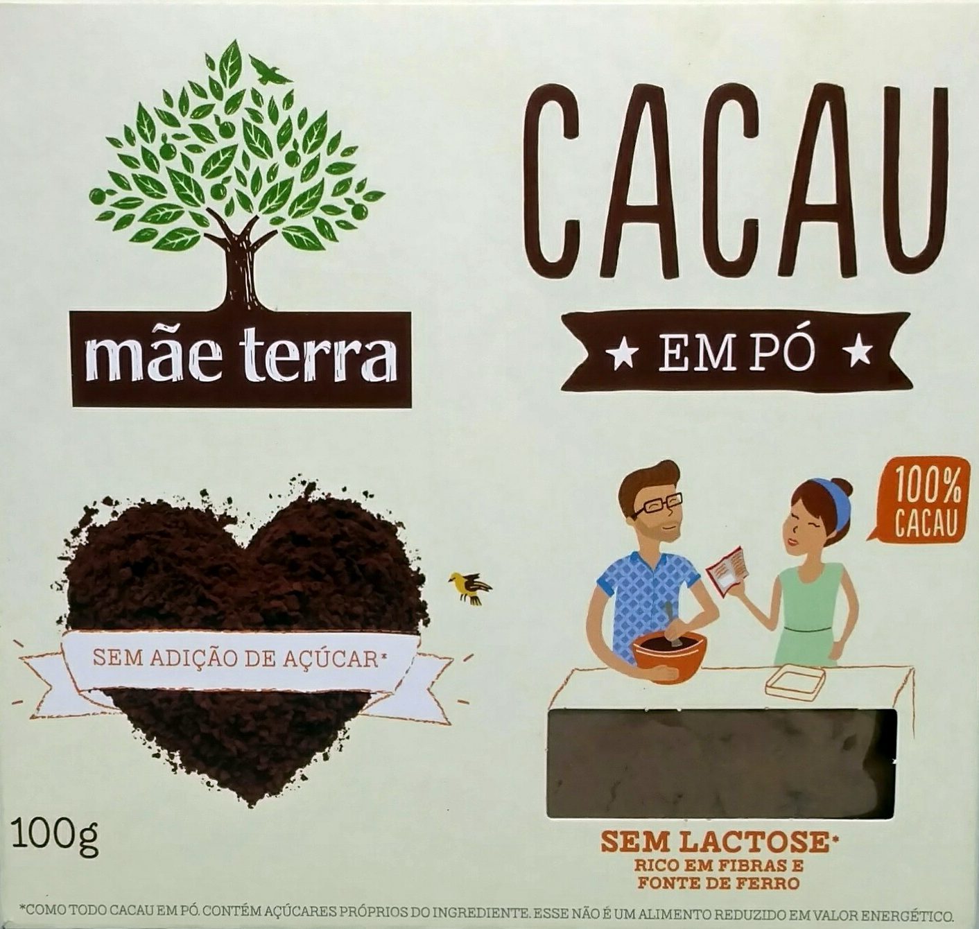 Cacau em pó Mãe terra