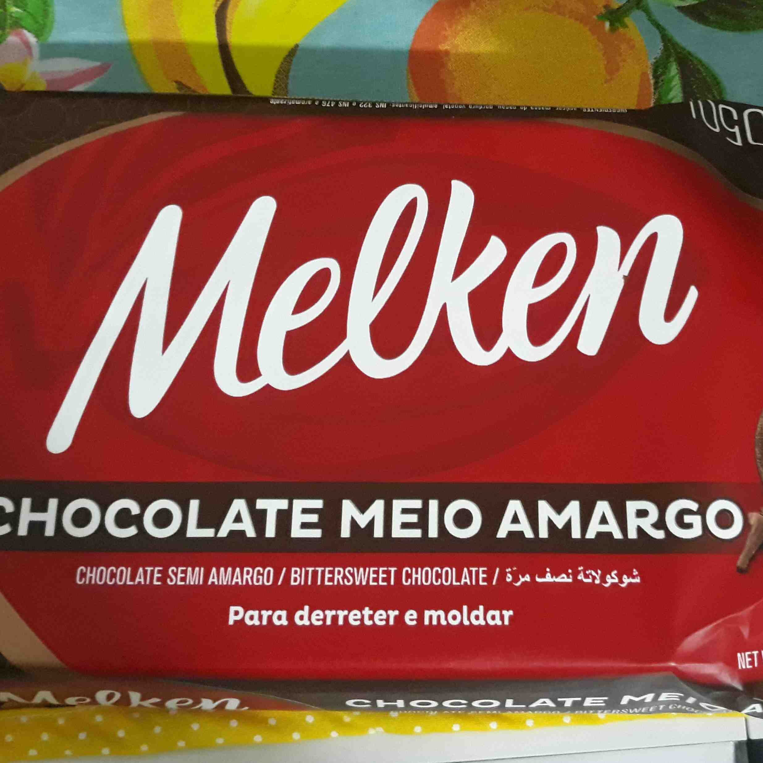 Chocolate meio amargo Melken