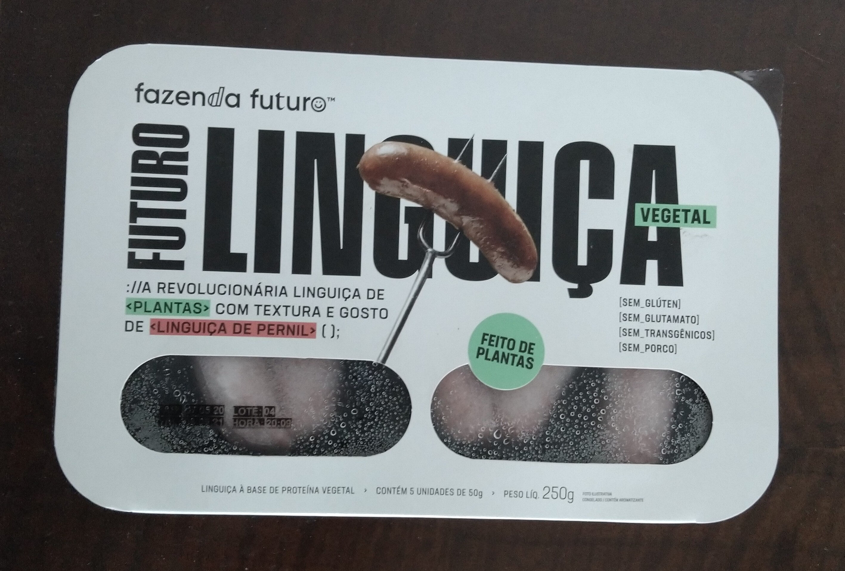 Linguiça vegetal Fazenda Futuro