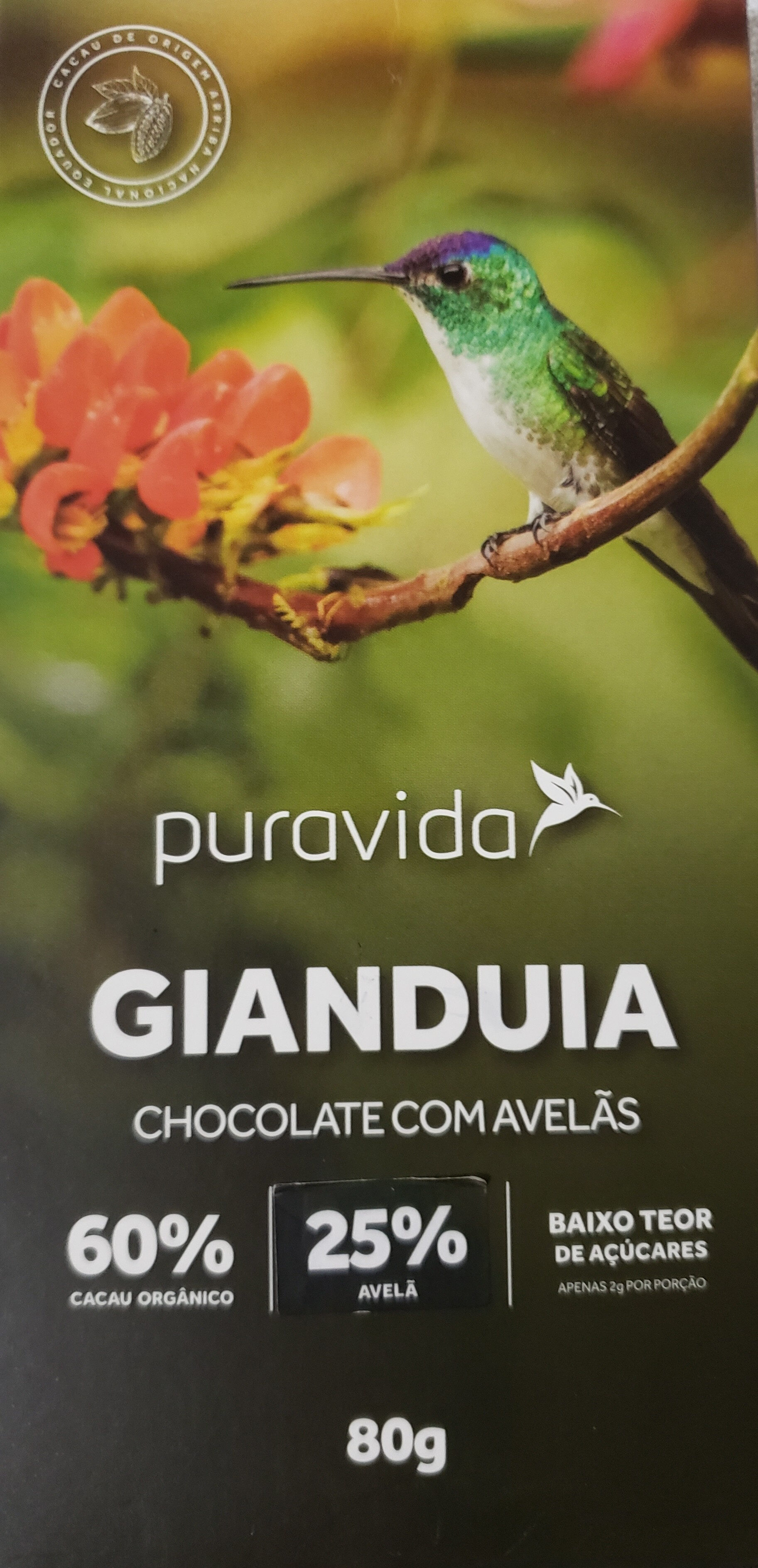 Chocolate com Avelãs Puravida