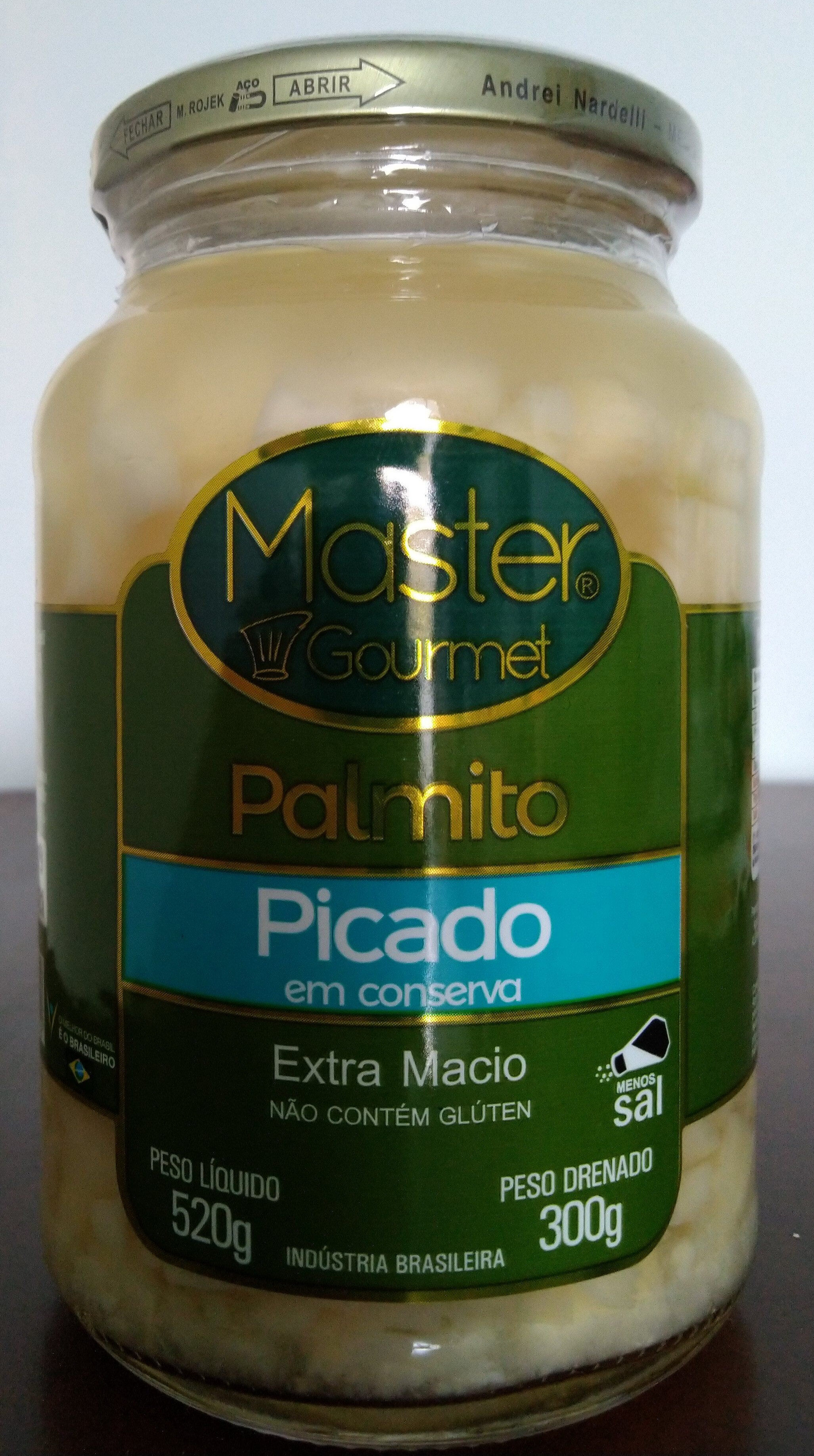 Palmito picado em conserva Master Gourmet
