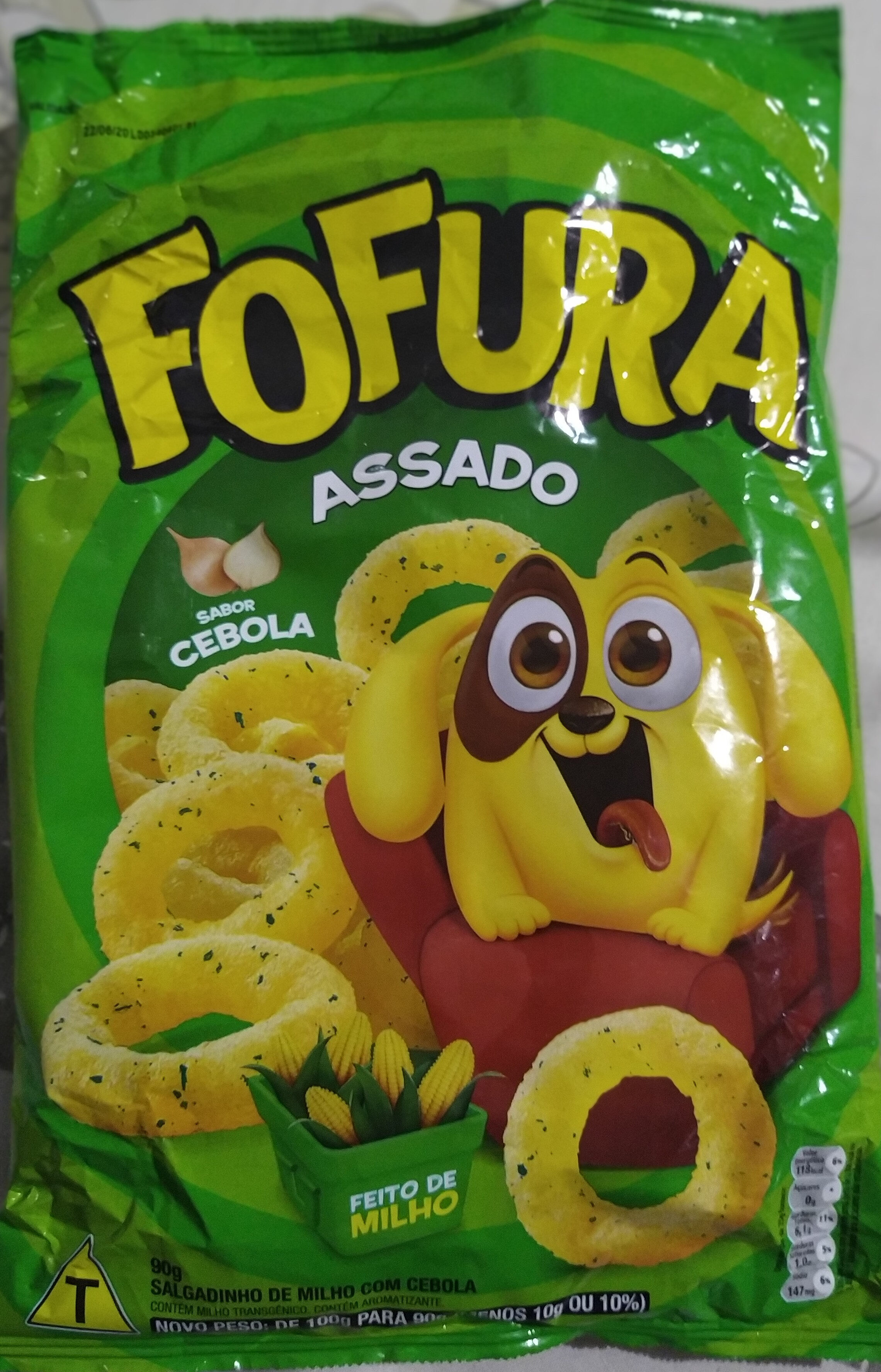 Salgadinho de Milho com Cebola Fofura