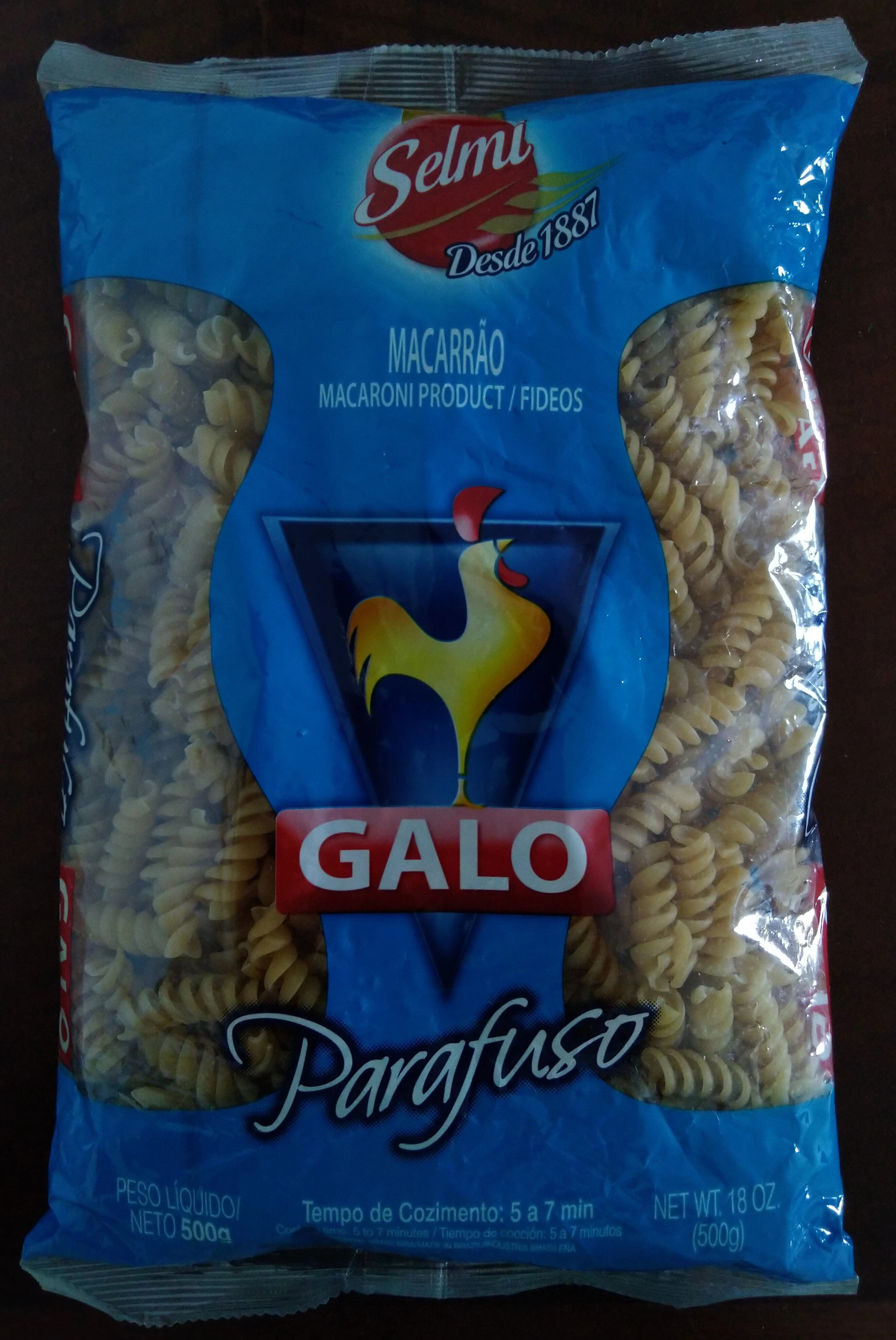 Massa de sêmola Galo