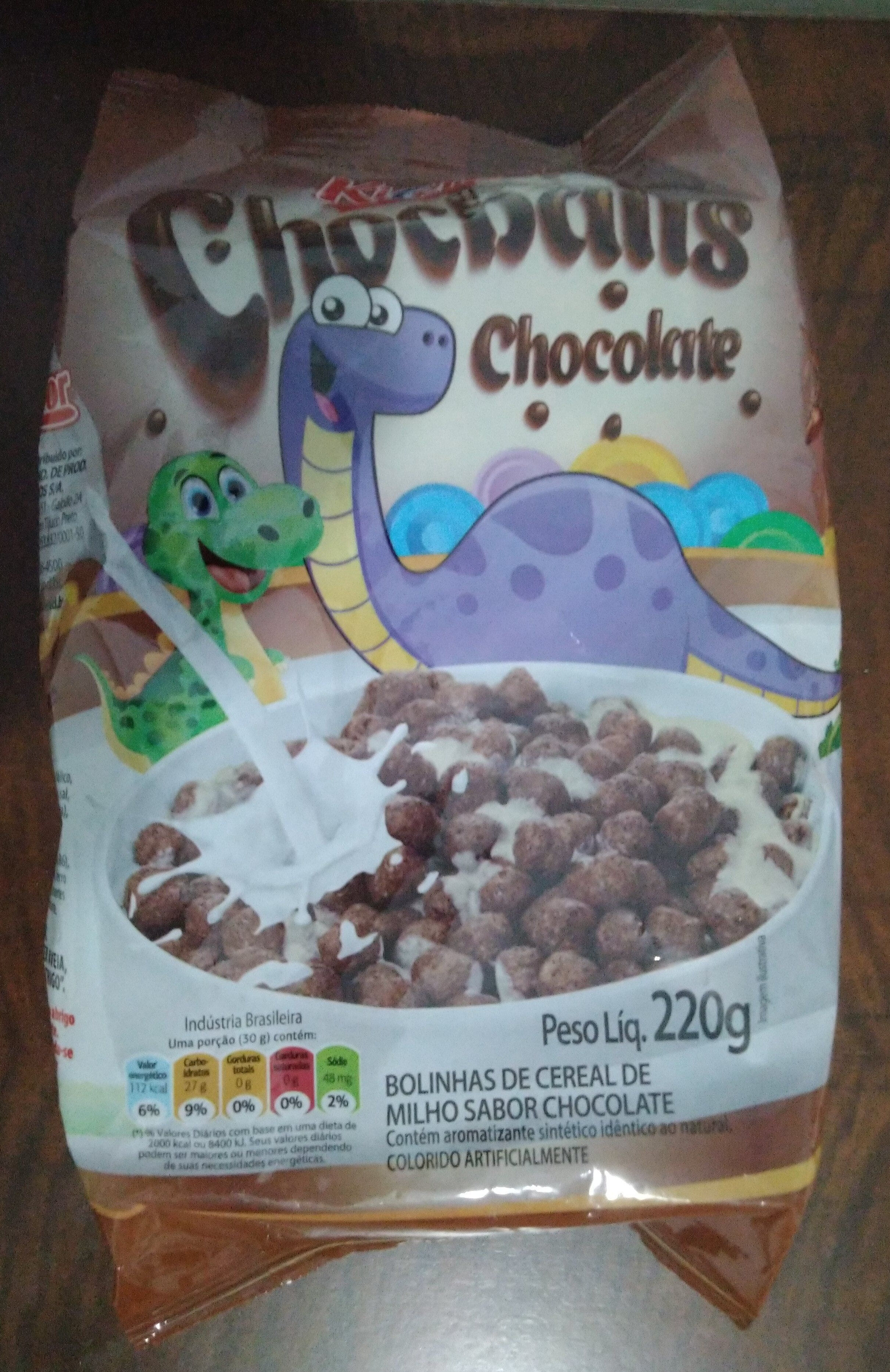 Bolinhas de cereal de milho sabor chocolate KiCereal