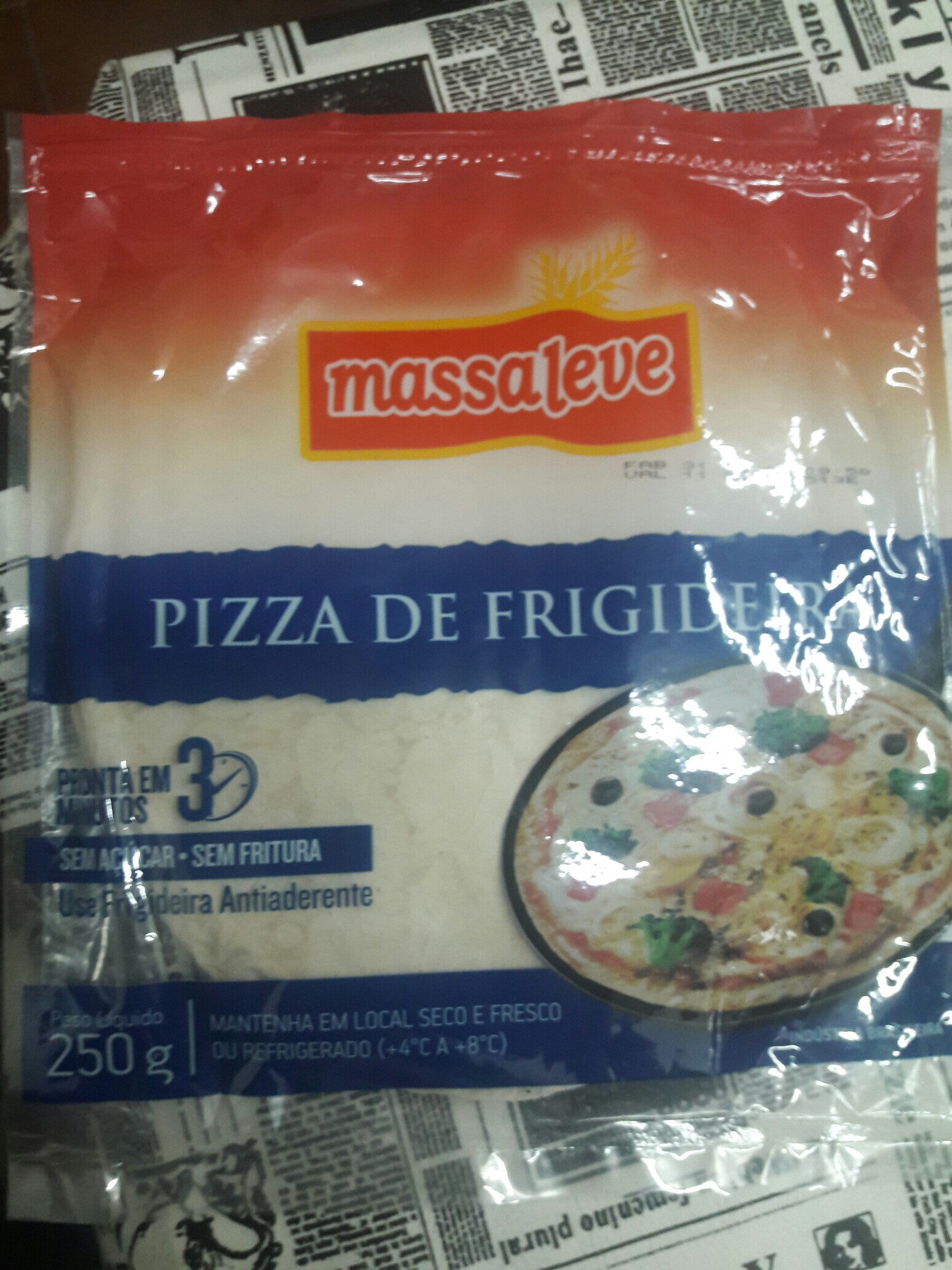 Pizza de Frigideira Massaleve
