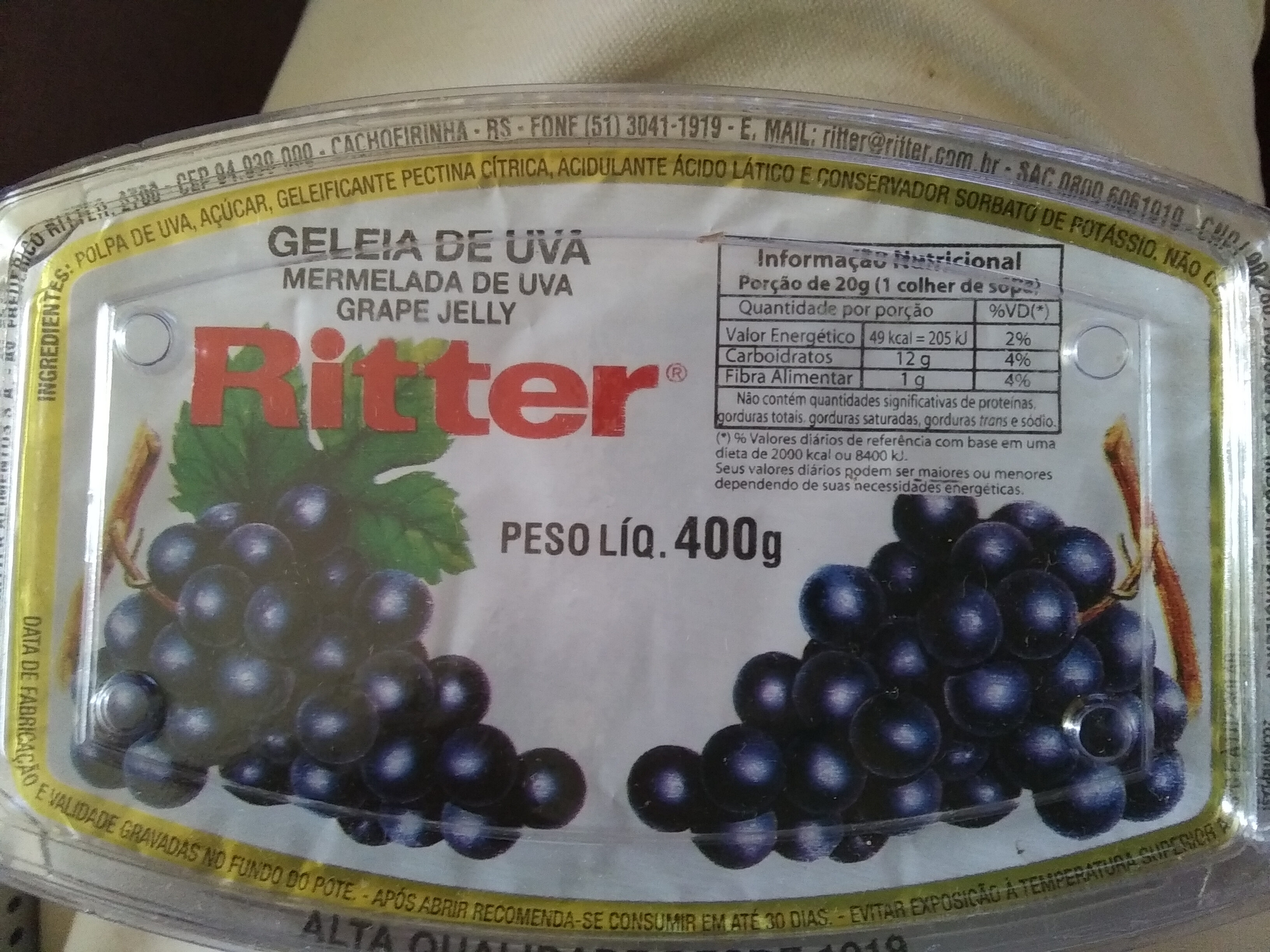 Geleia de uva Ritter