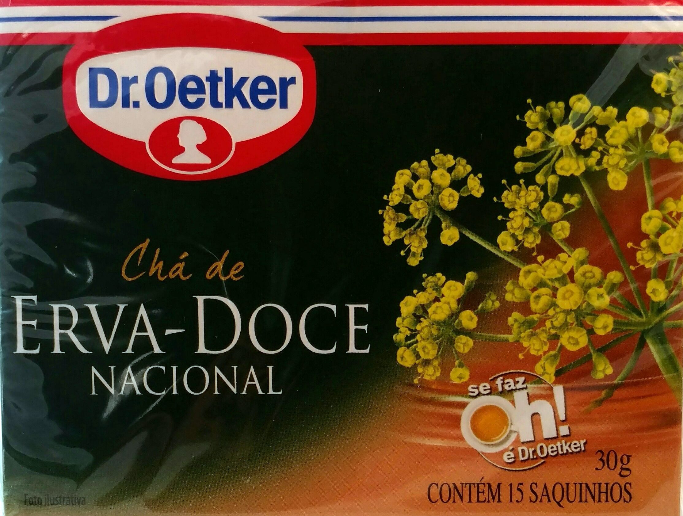 Chá de erva-doce nacional Dr. Oetker