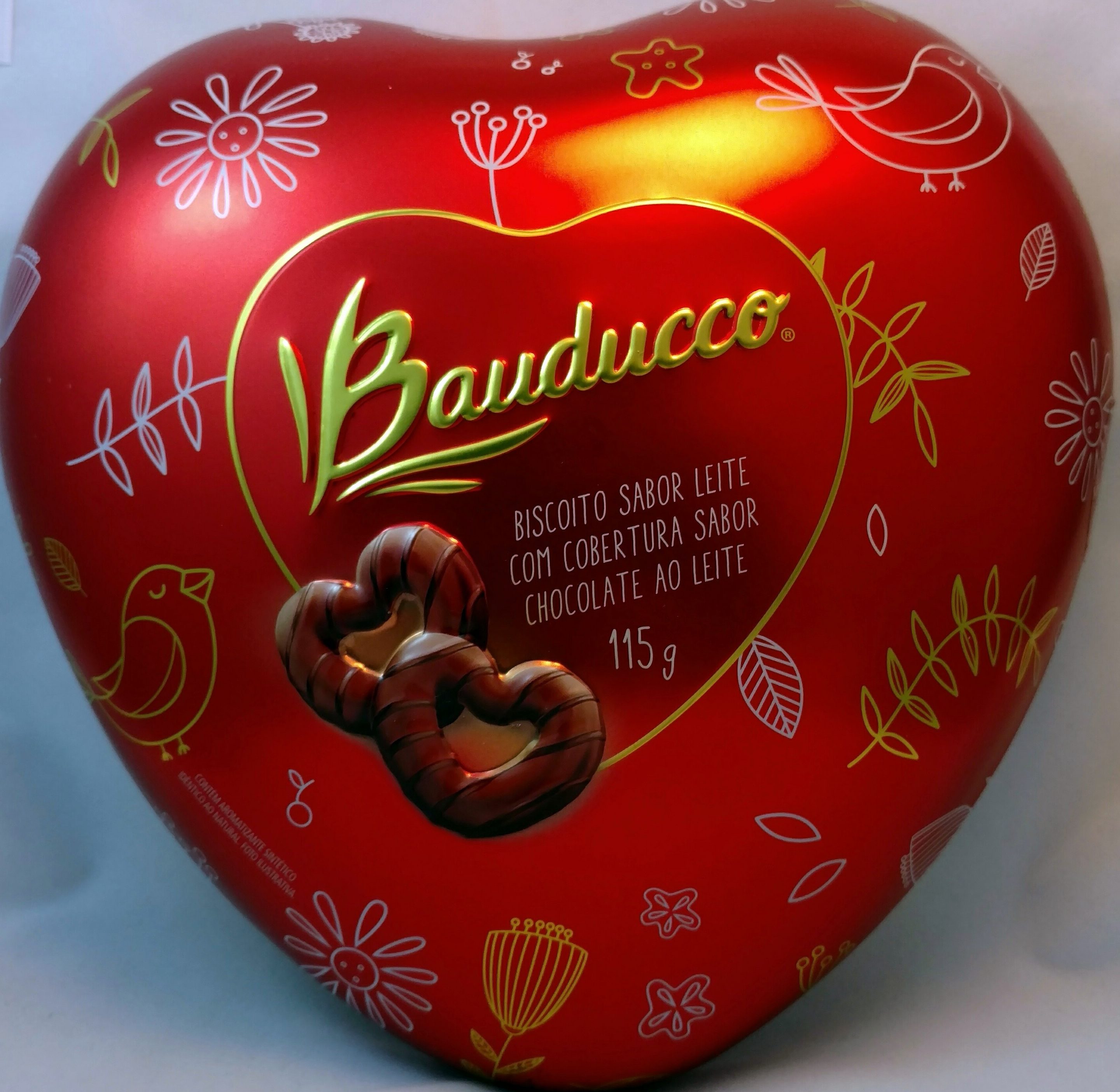 Biscoito Bauducco sabor leite com cobertura sabor chocolate ao leite