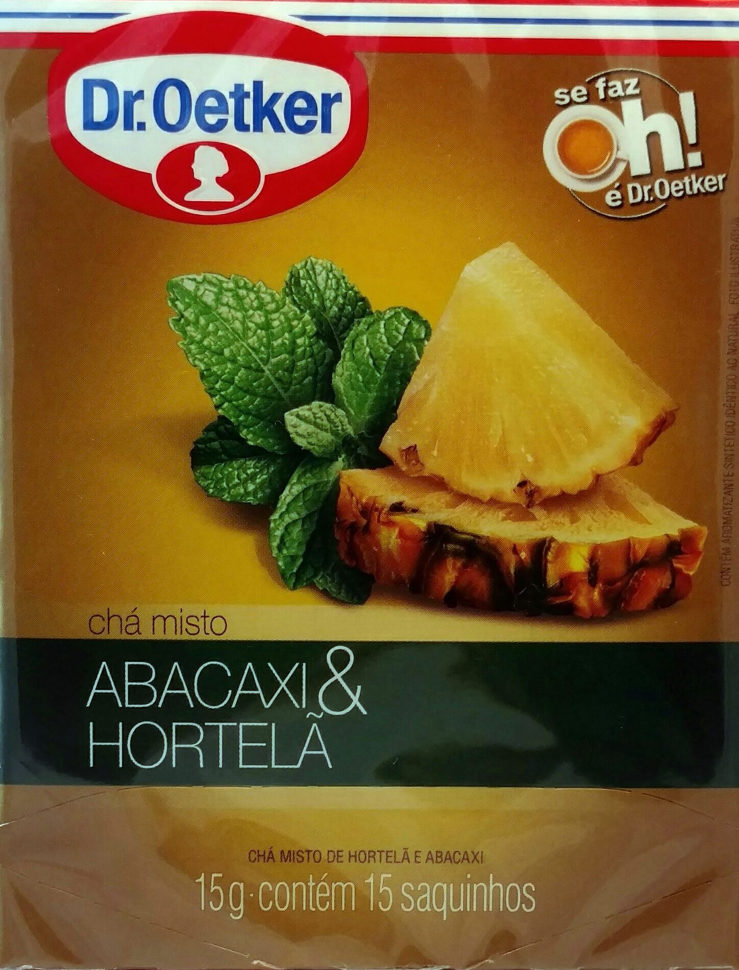 Chá misto Abacaxi & Hortelã Dr. Oetker