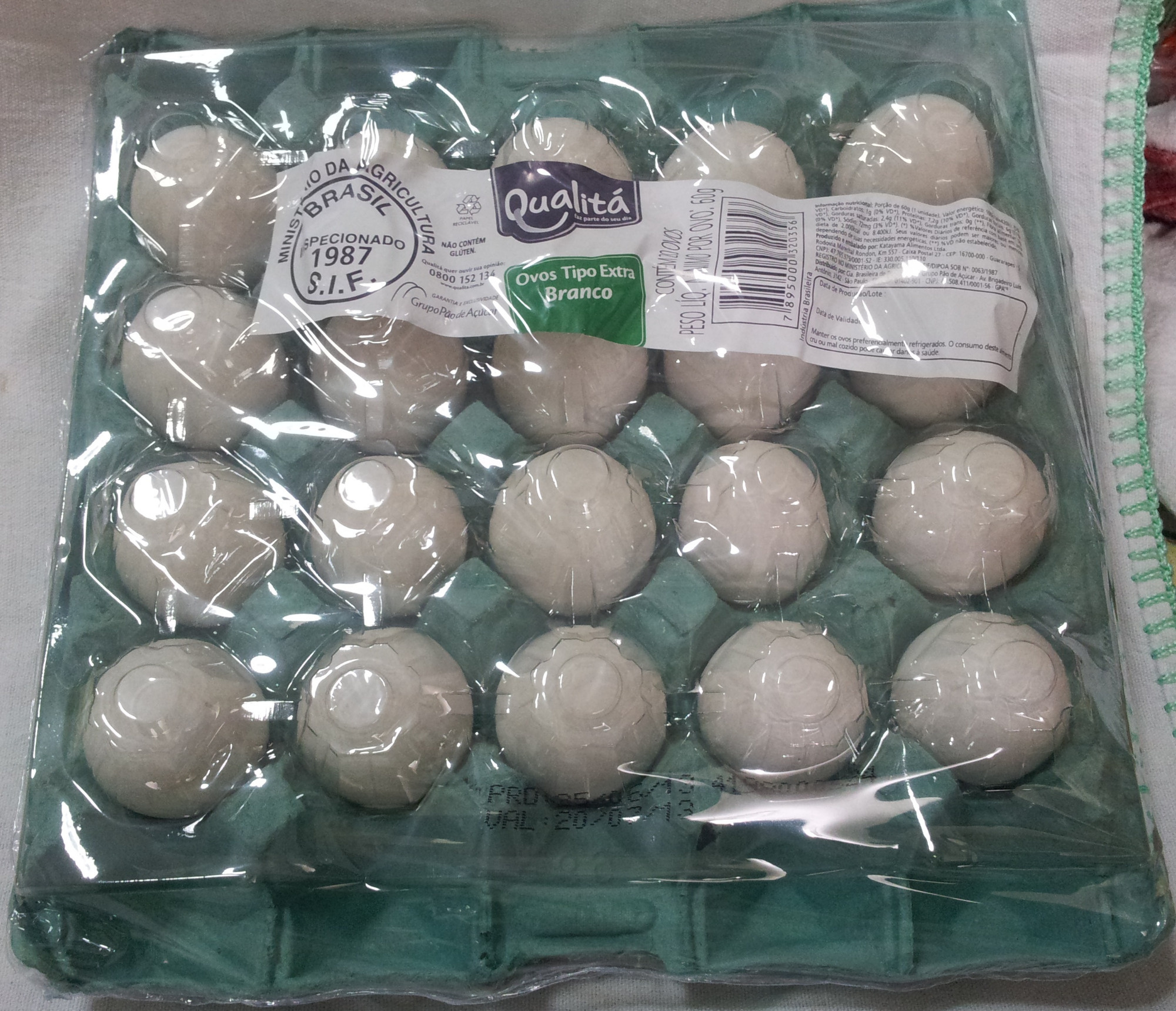 Ovos Tipo Extra Branco Qualitá