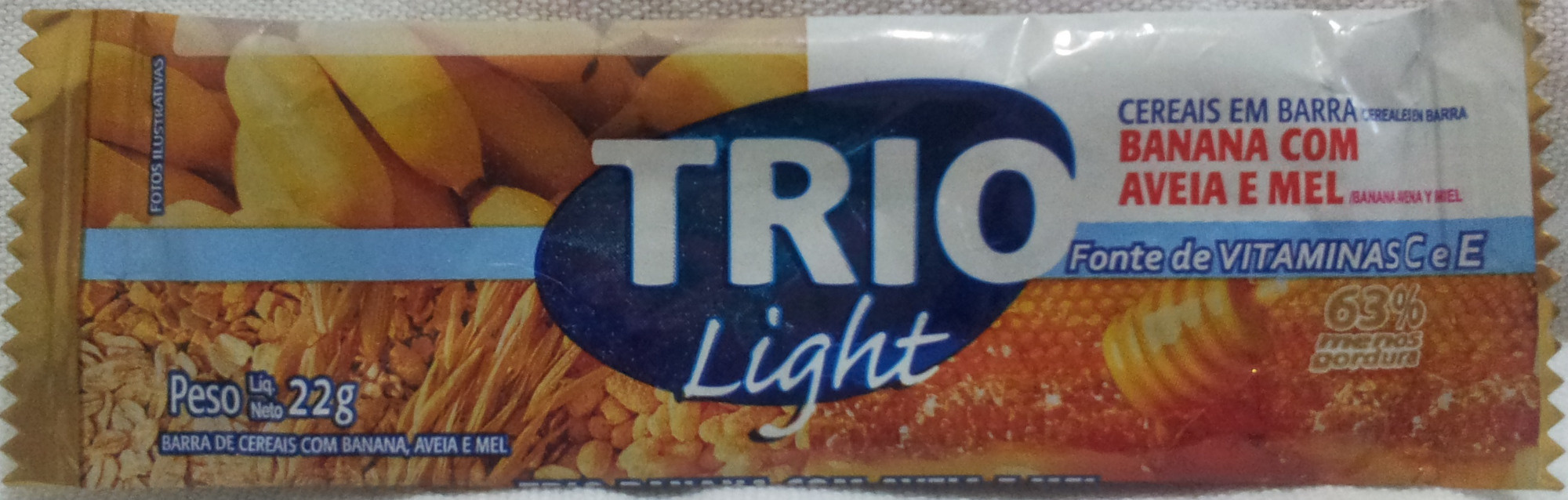 Trio Light Banana com Aveia e Mel