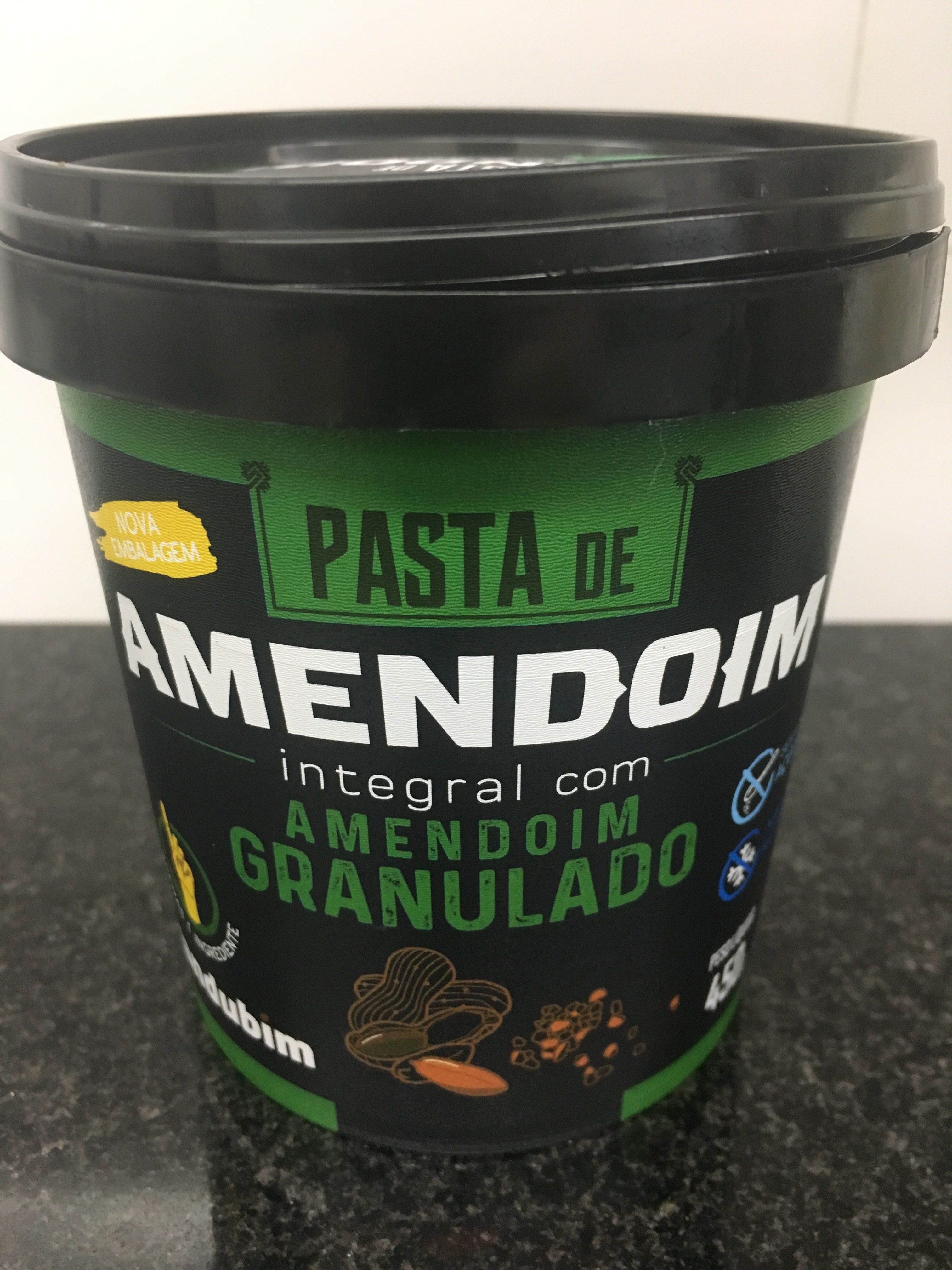 Pasta de Amendoim Integral Granulado Mandubim