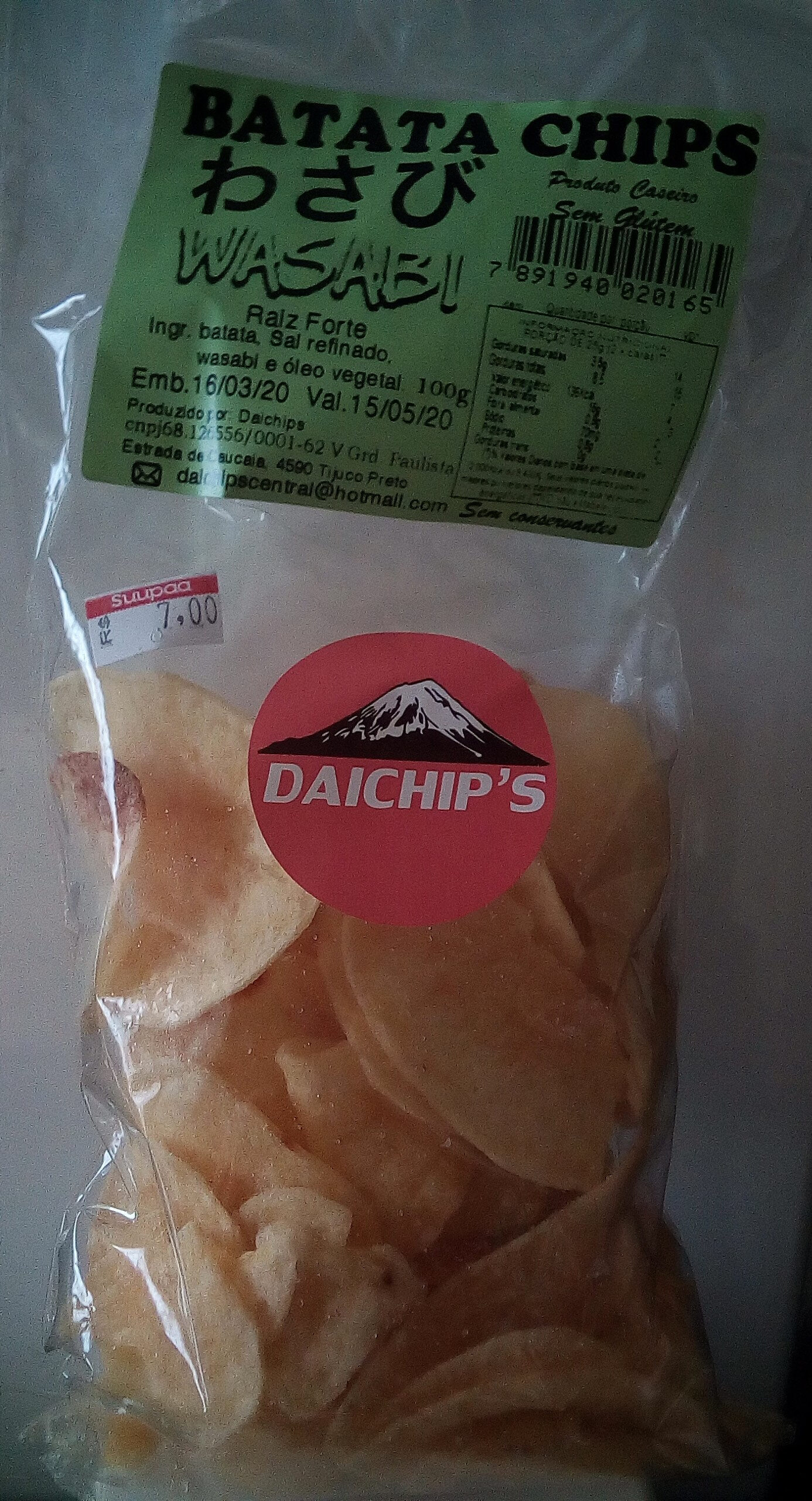 Batata Chips Wasabi Daichips