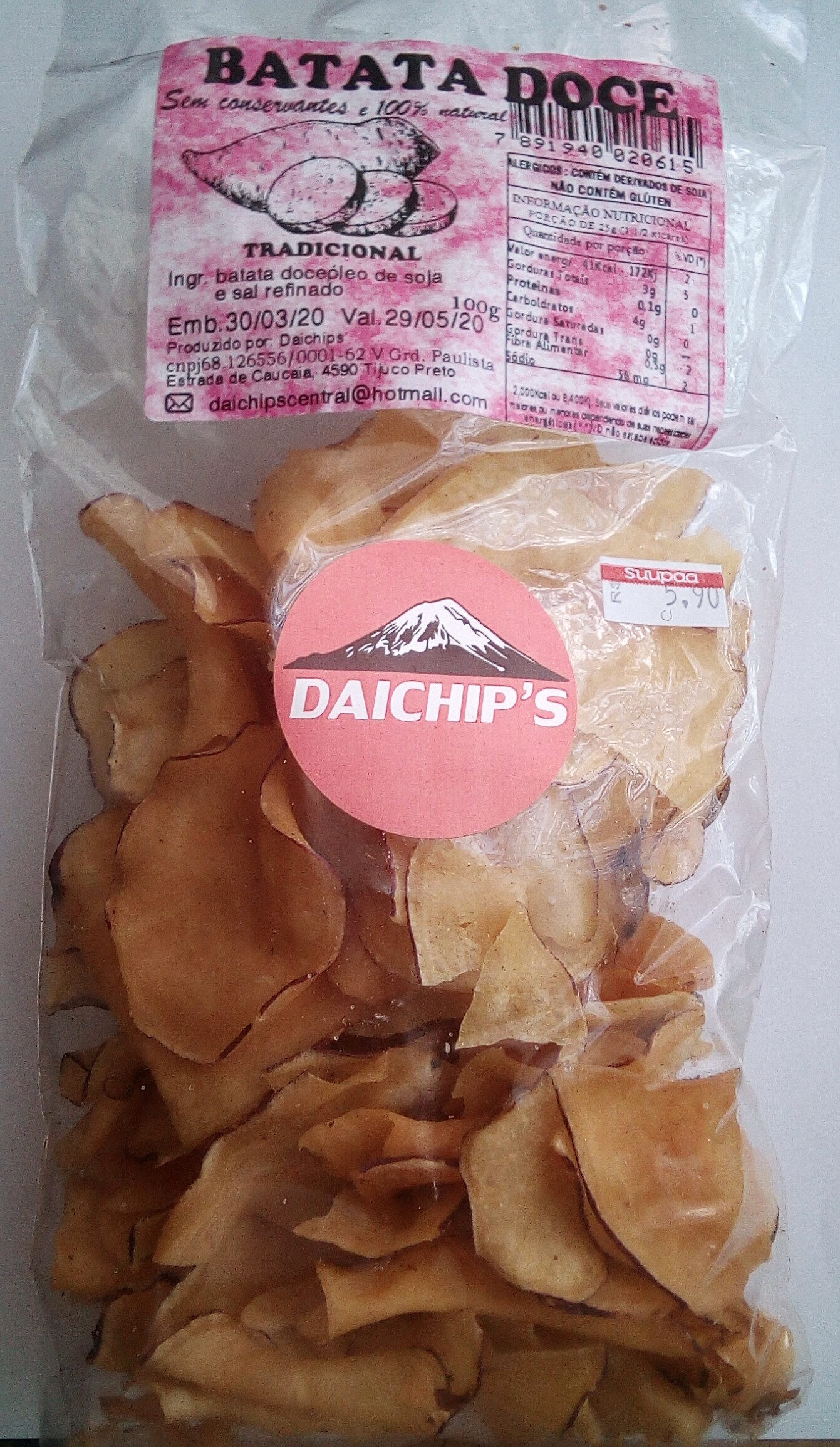 Batata Doce Daichips