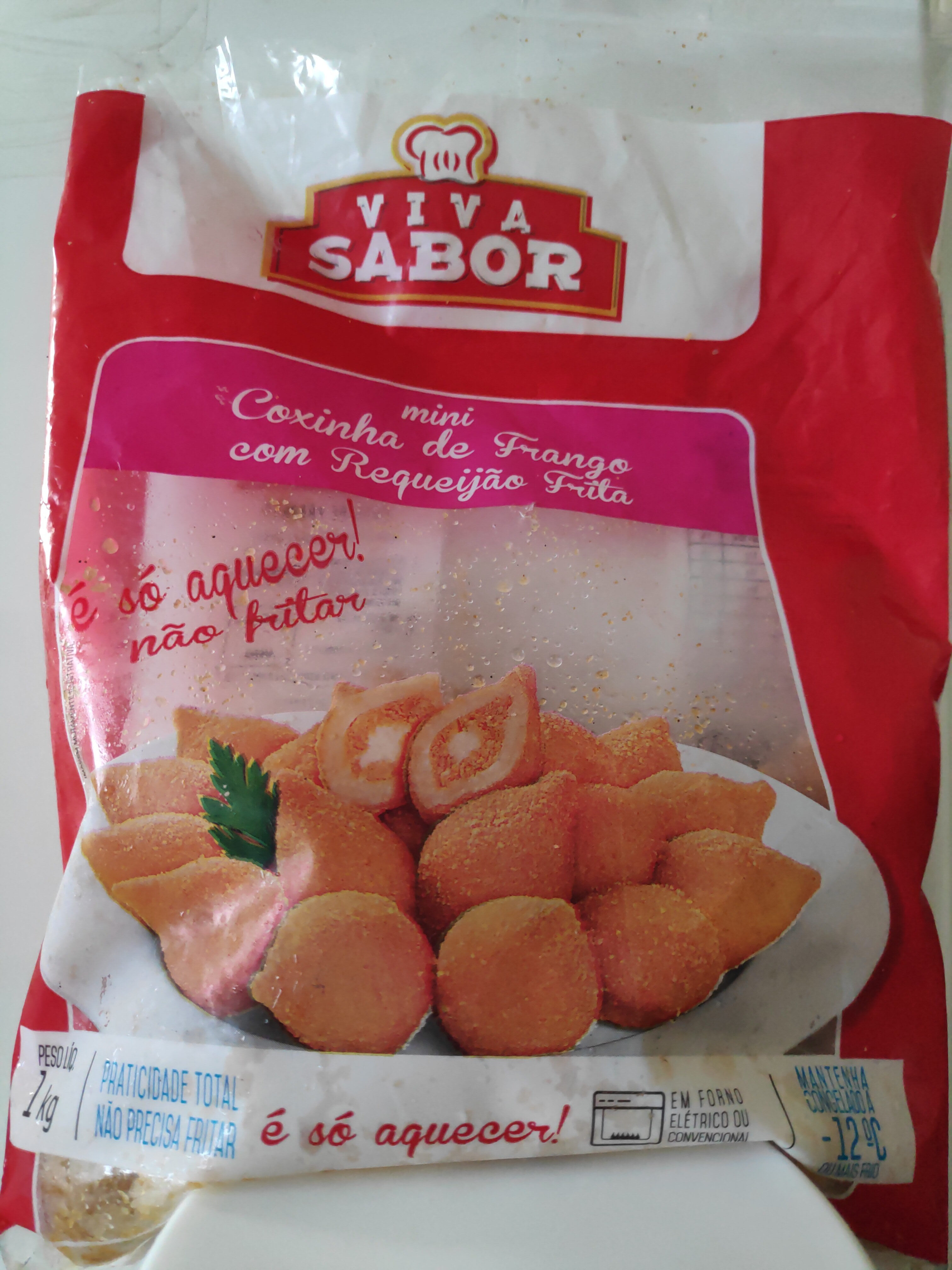 Mini Coxinha de Frango com Requeijão Viva Sabor