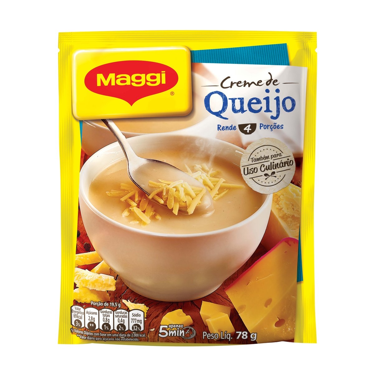 Sopa Maggi creme de queijo