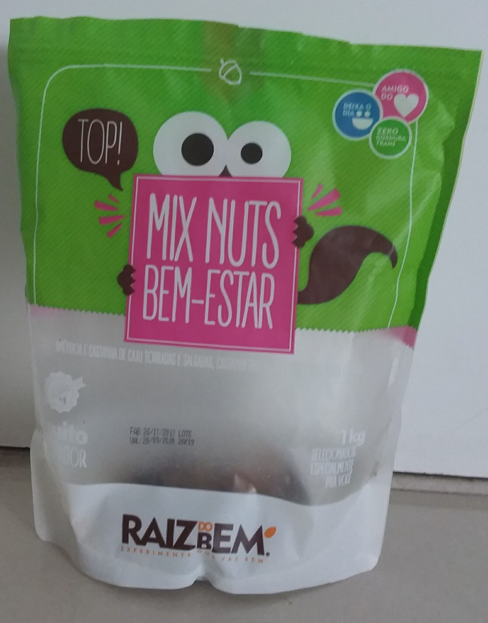 mix nuts bem-estar Raiz do Bem Nuts