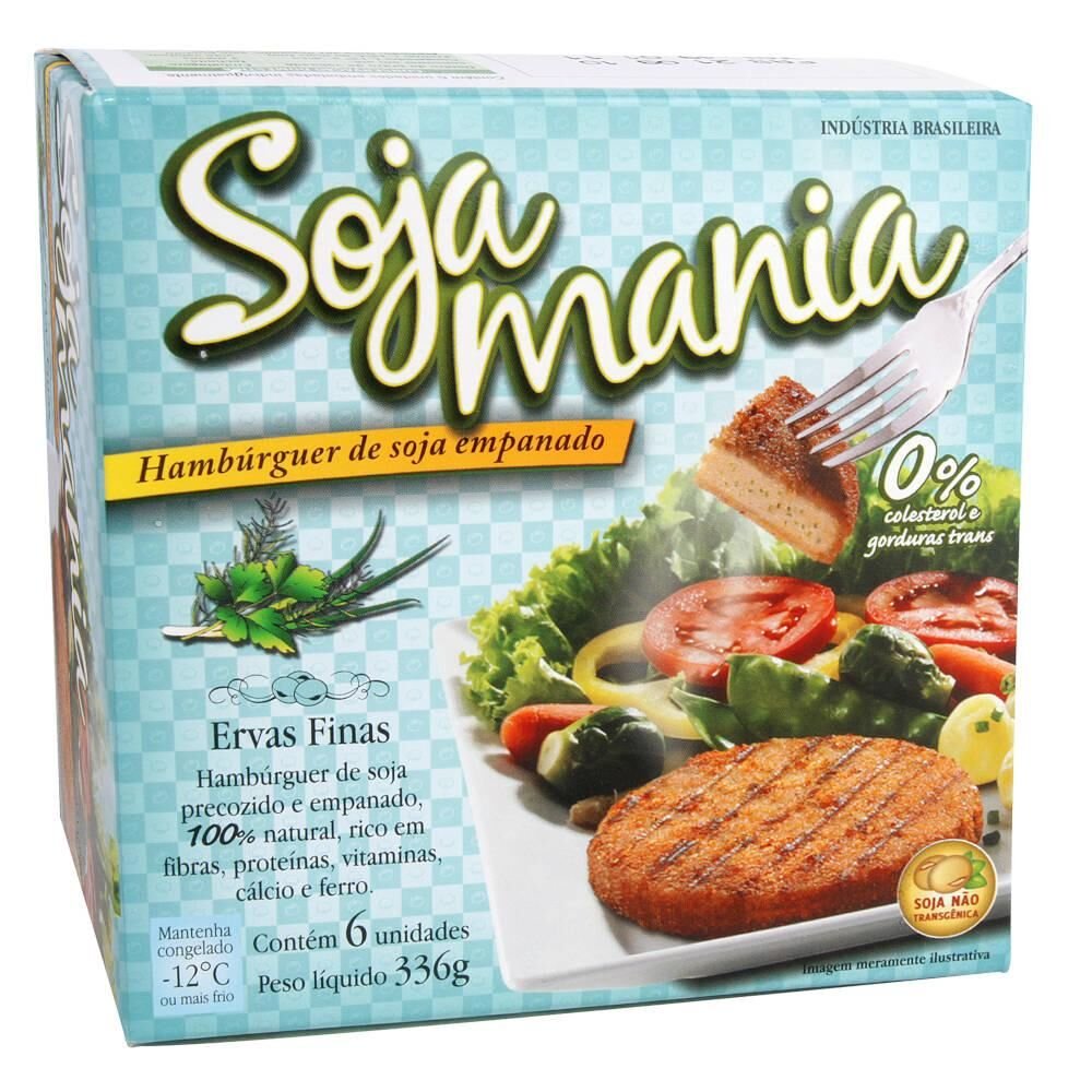 Hambúrguer de Soja Empanado Ervas Finas Soja Mania