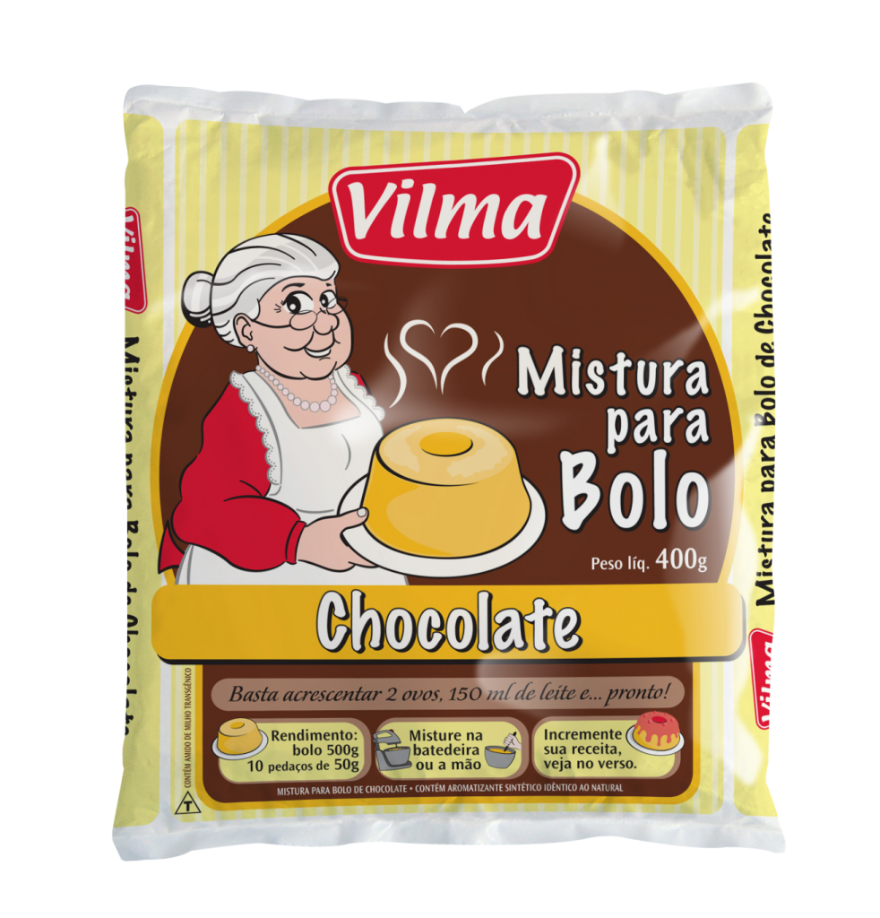 Mistura para bolo sabor chocolate Vilma