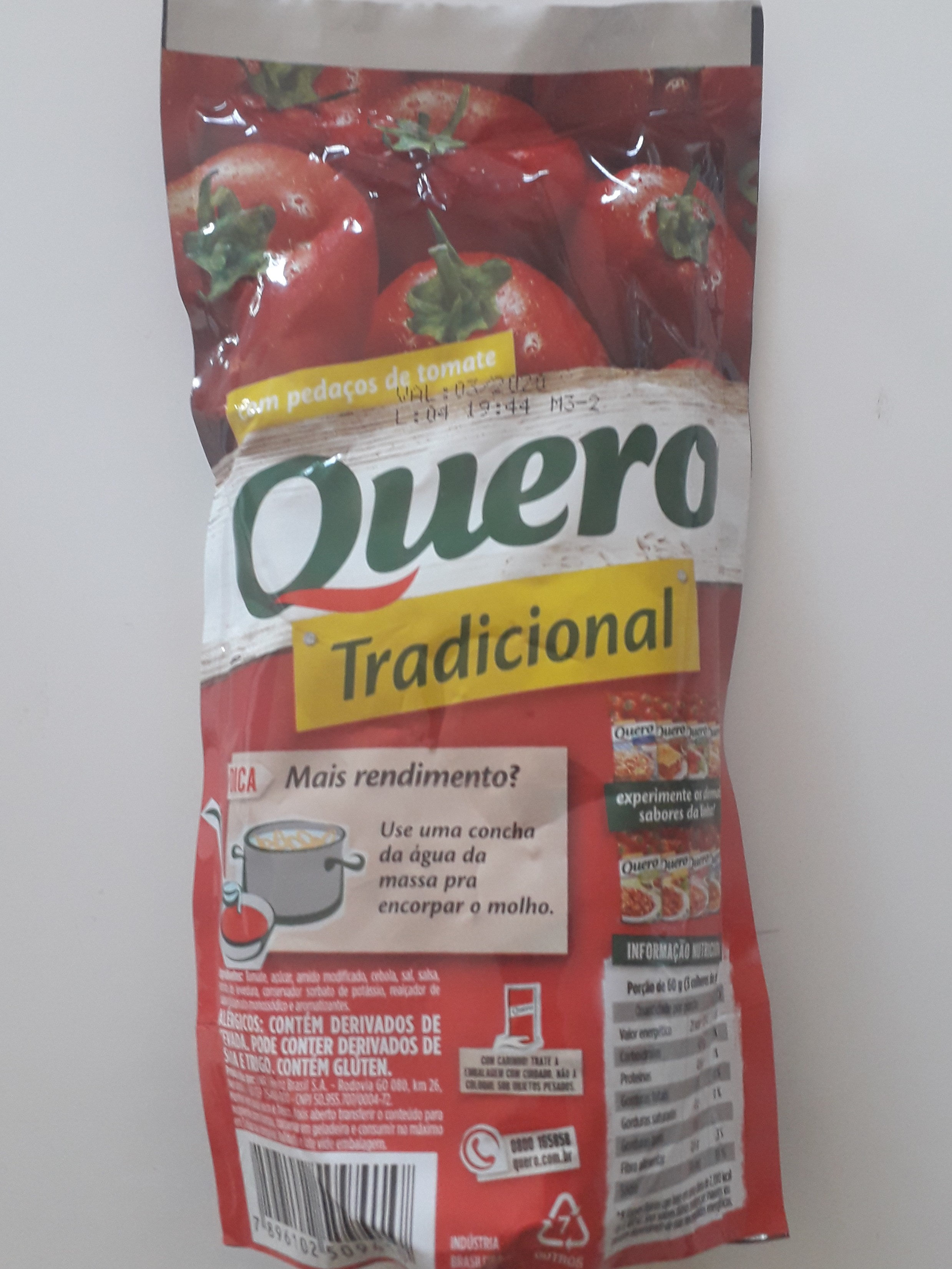 Molho de Tomate Tradicional Quero