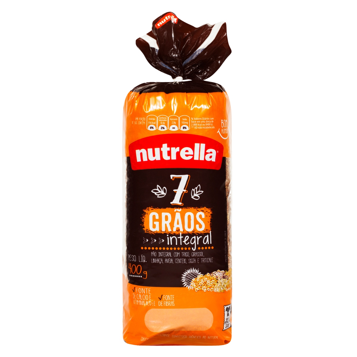 Pão De Forma Nutrella Integral 7 Grãos