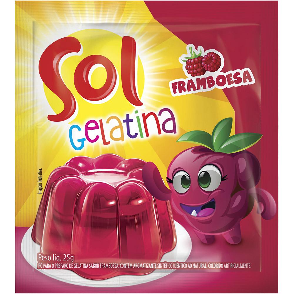 Sol Gelatina de Framboesa