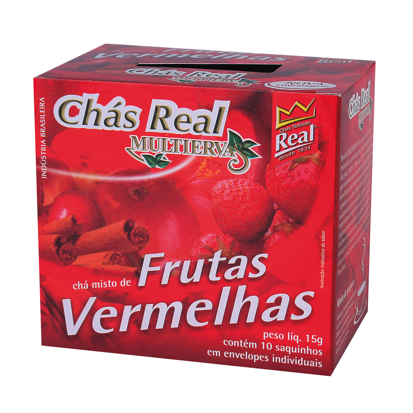 Chá Real Multiervas Frutas Vermelhas