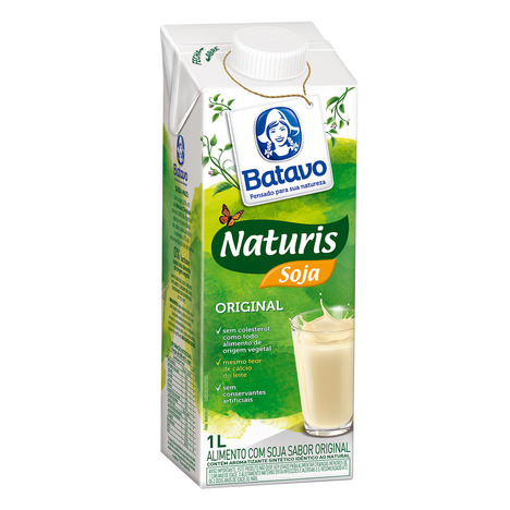 Bebida à base de soja Batavo Naturis