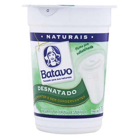 Iogurte à Base de Leite Desnatado Batavo Natural