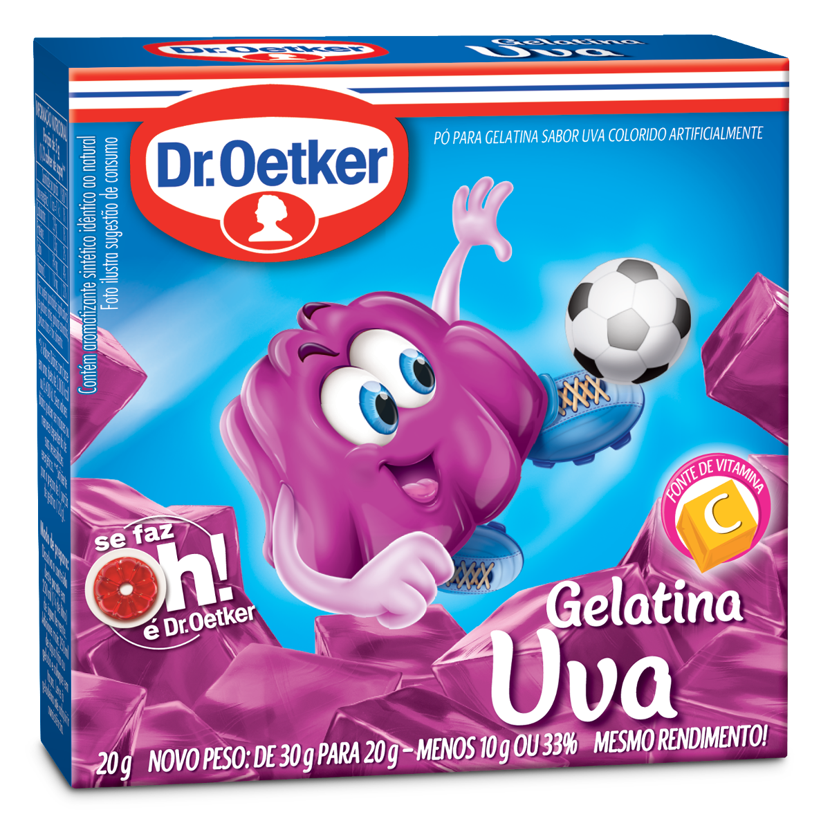 Gelatina em Pó Sabor Uva Dr. Oetker
