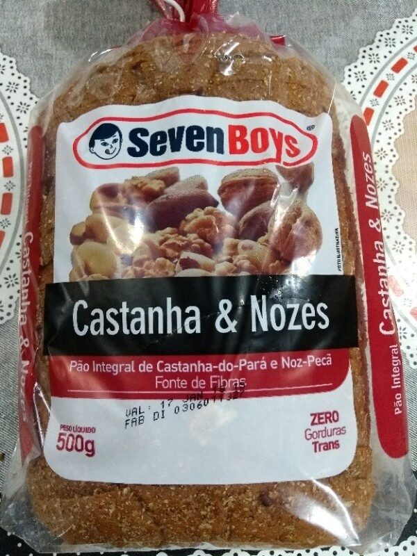 Pão Integral com Castanha e Nozes Seven Boys
