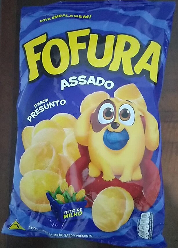 Salgadinho de milho sabor presunto Fofura