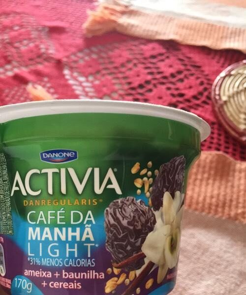 Café da Manhã light Danone Activia
