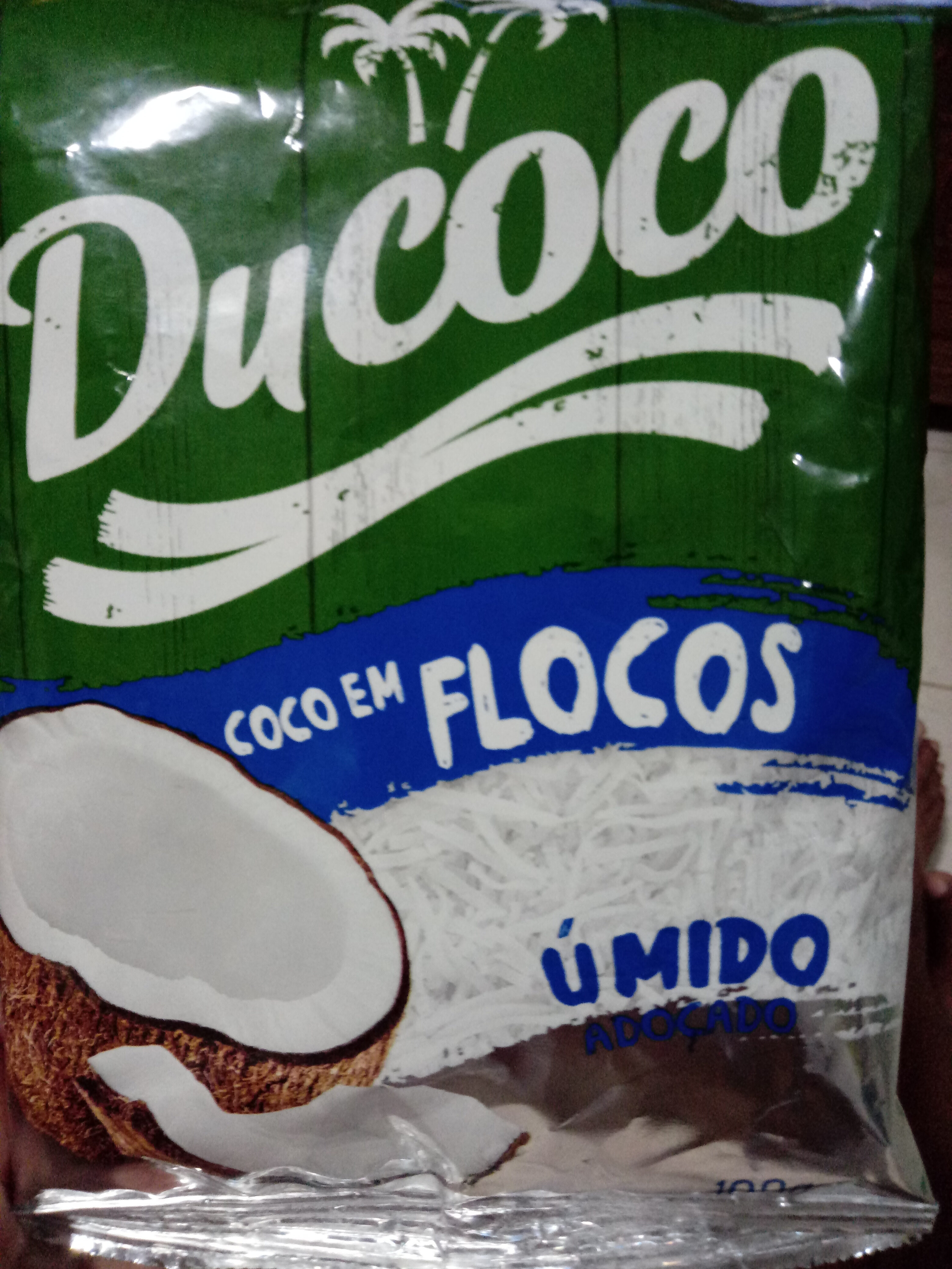Coco em flocos úmido adoçado DuCoco