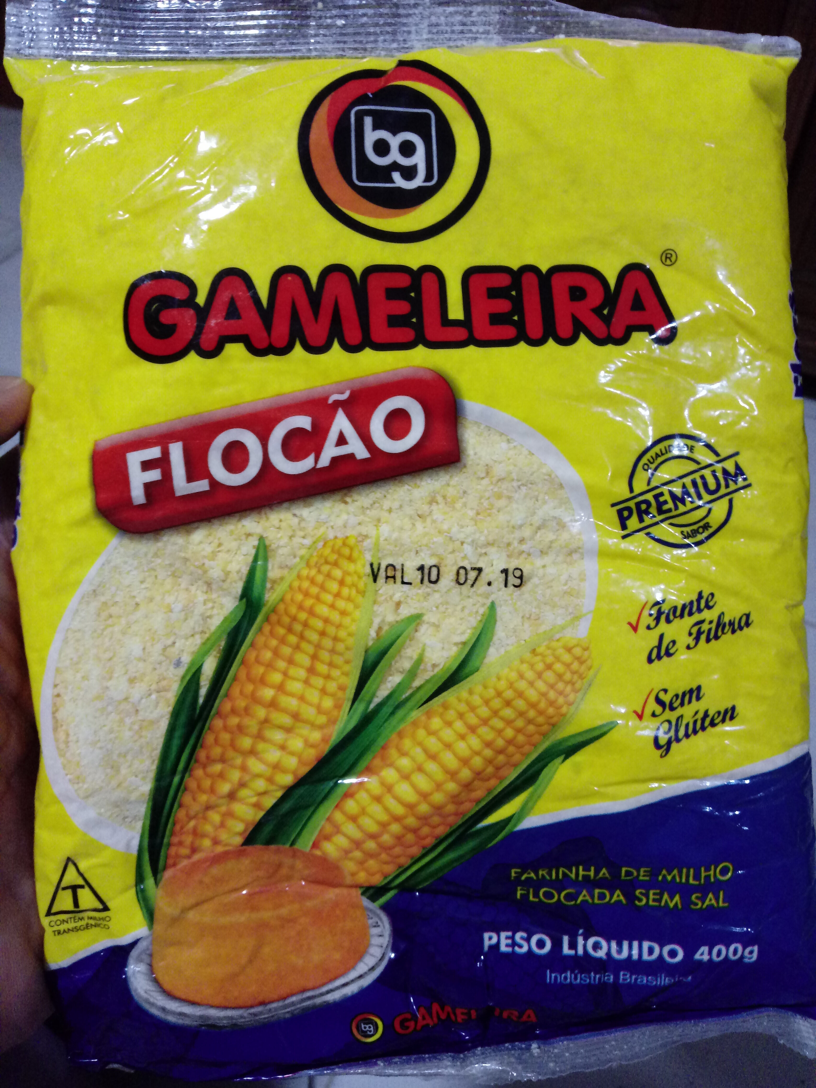 Farinha de milho flocada sem sal Gameleira