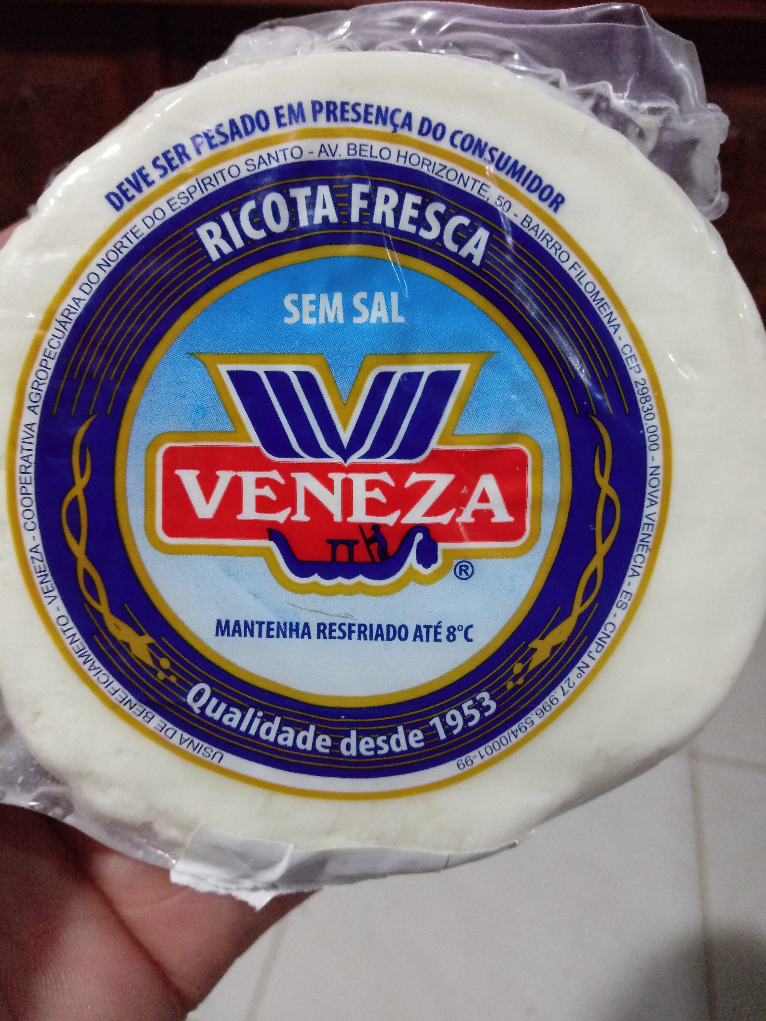 Ricota fresca Veneza