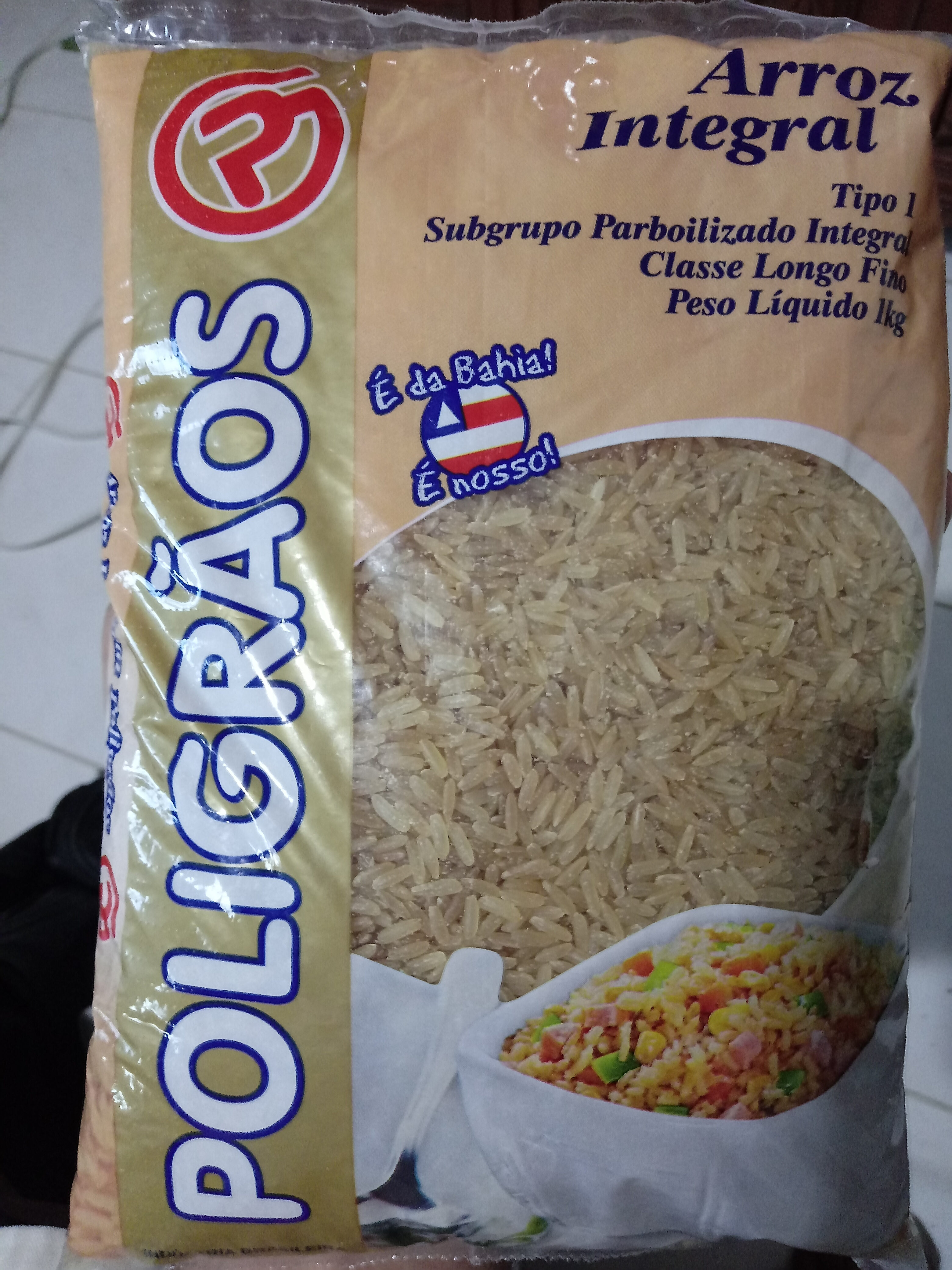 Arroz parboilizado integral longo fino tipo 1 Poligrãos