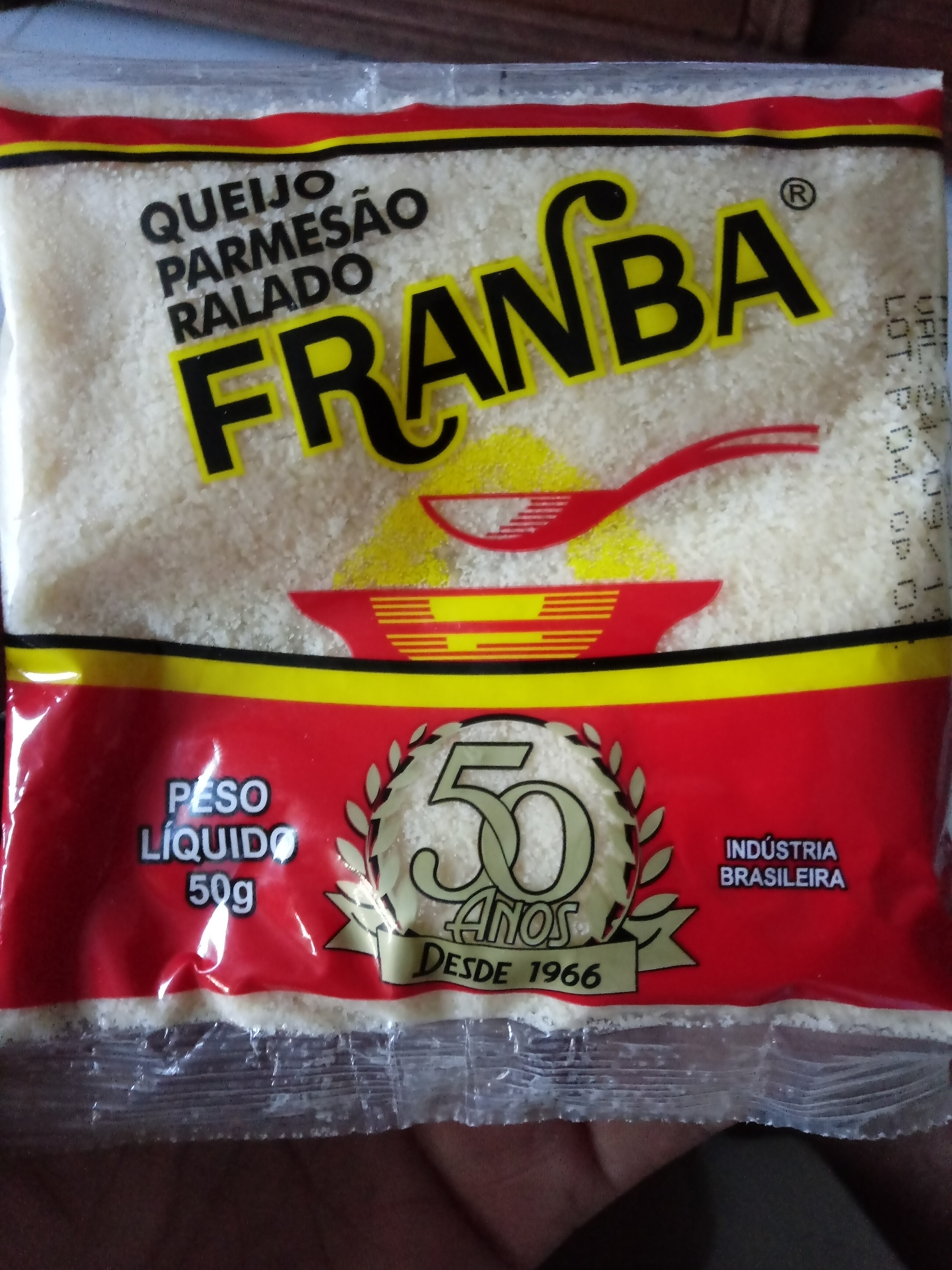 Queijo parmesão ralado Franba