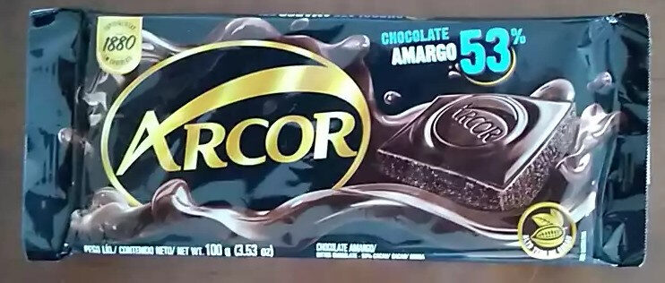 Chocolate amargo 53% Arcor