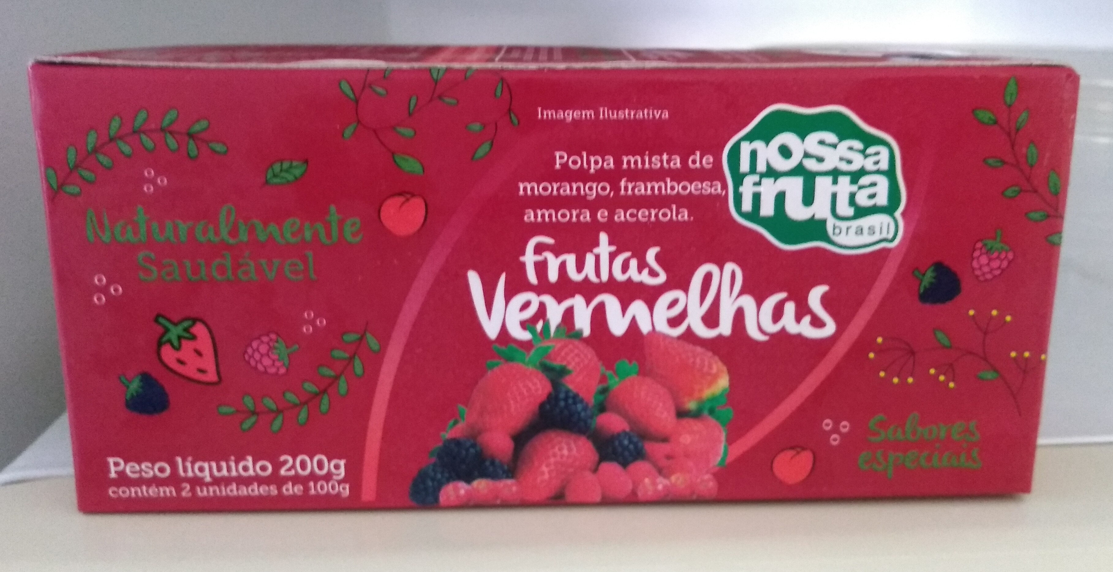 Polpa Mista de Frutas Vemelhas nossa fruta brasil
