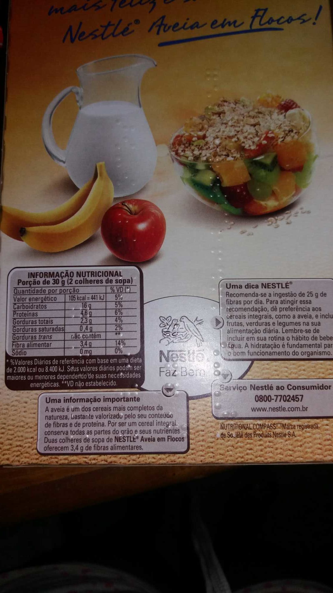 Aveia Nestlé em flocos