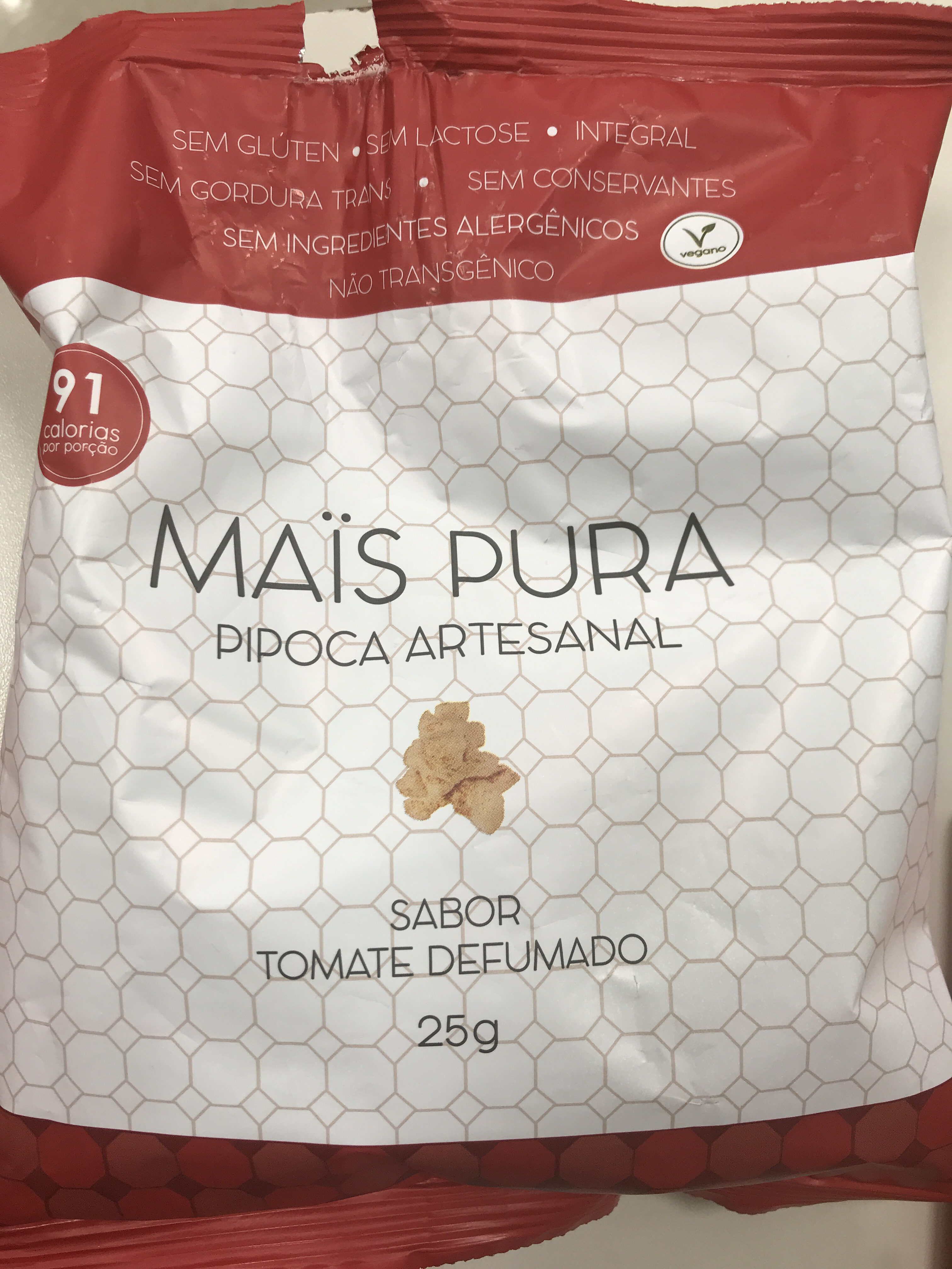 pipoca artesanal Mais Pura 