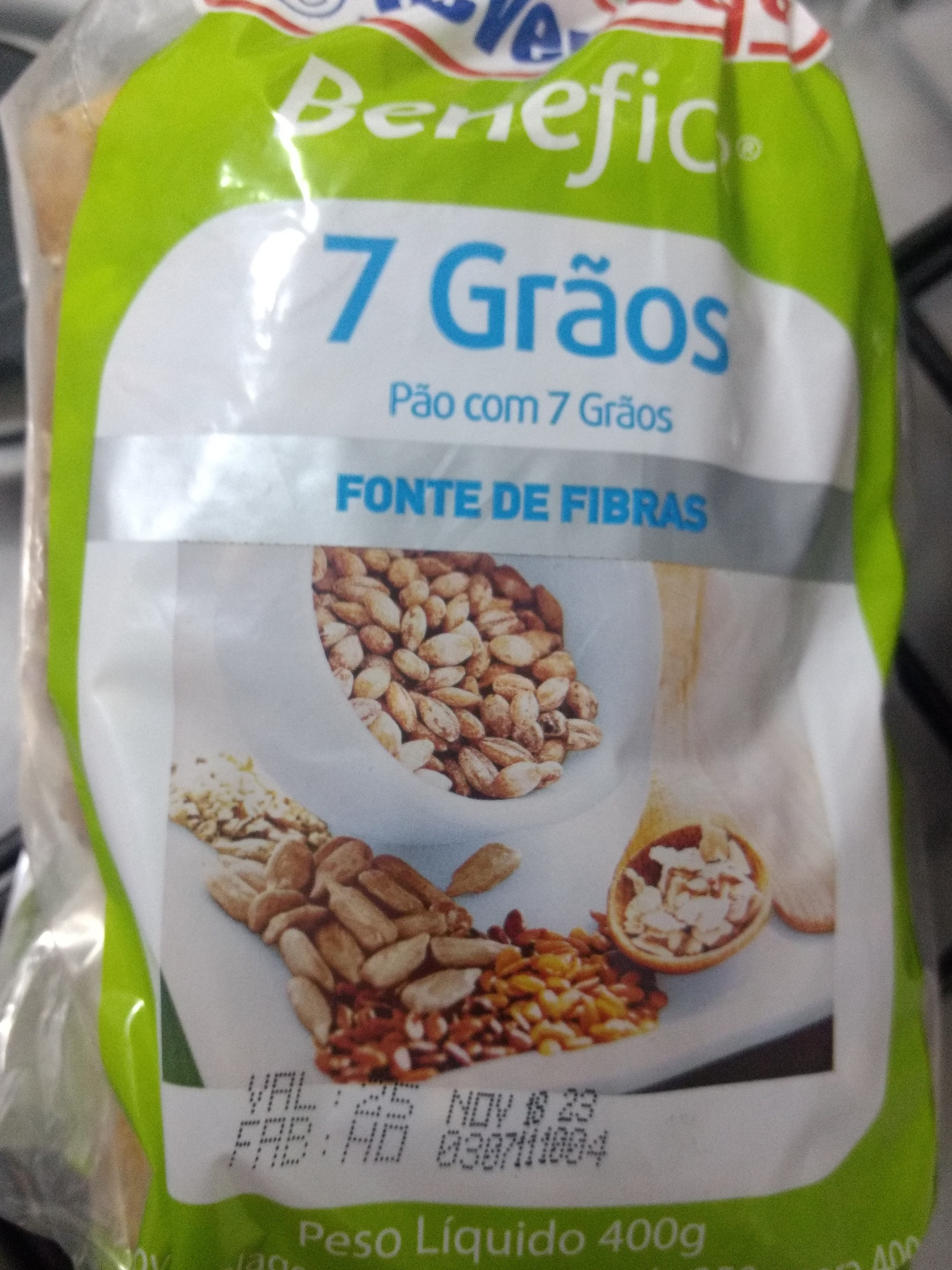 Benefice pão com 7 grãos Seven Boys