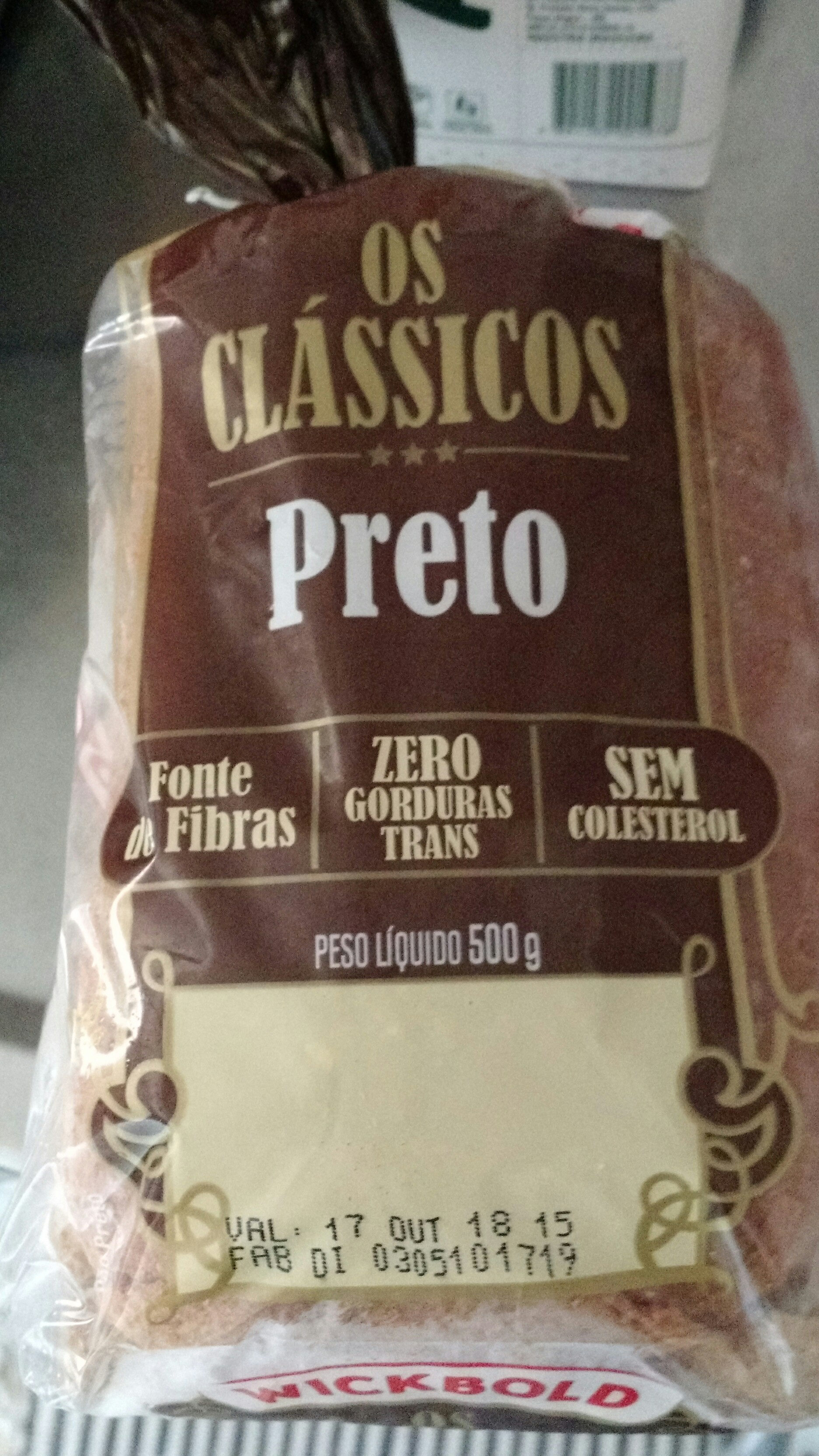 Pão Os Clássicos preto Wickbold