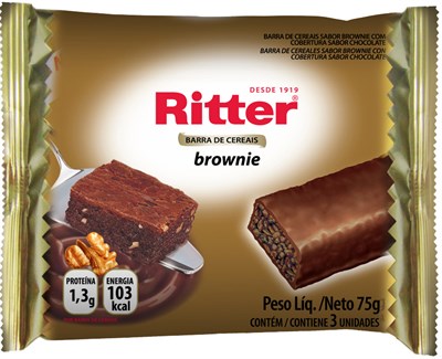 Barra de Cereal Brownie de Chocolate Ritter