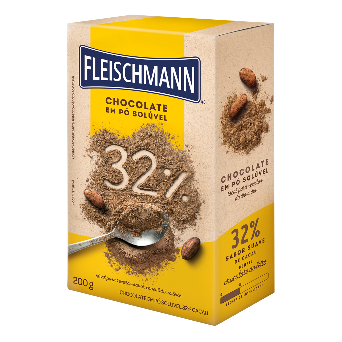Chocolate em pó fleischmann