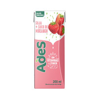 Bebida à Base de Soja Sabor Morango Ades
