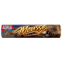 Biscoito Recheado de Chocolate Meio Amargo Adria Mousse