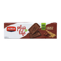 Biscoito Integral de Cacau e Cereais Adria Plus Life