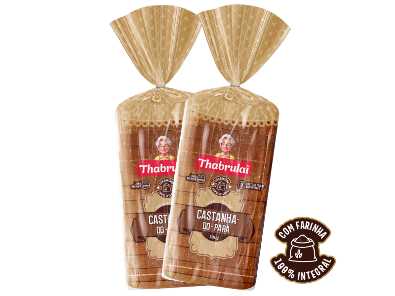 Pão Integral com Castanha-do-Pará da Thabrulai